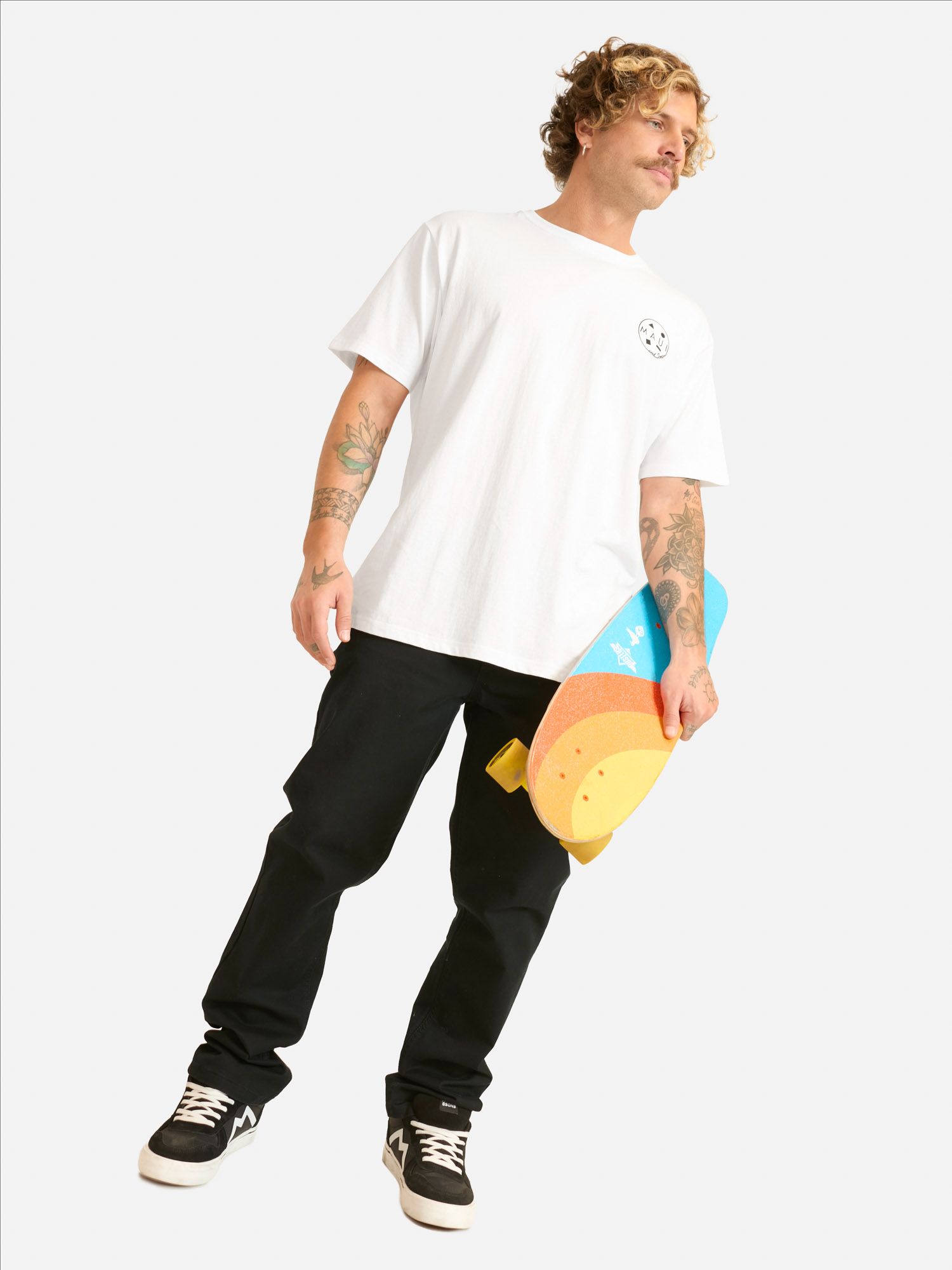 POLERA MC YANIKA EN COLOR BLANCO HOMBRE MAUI AND SONS - 4