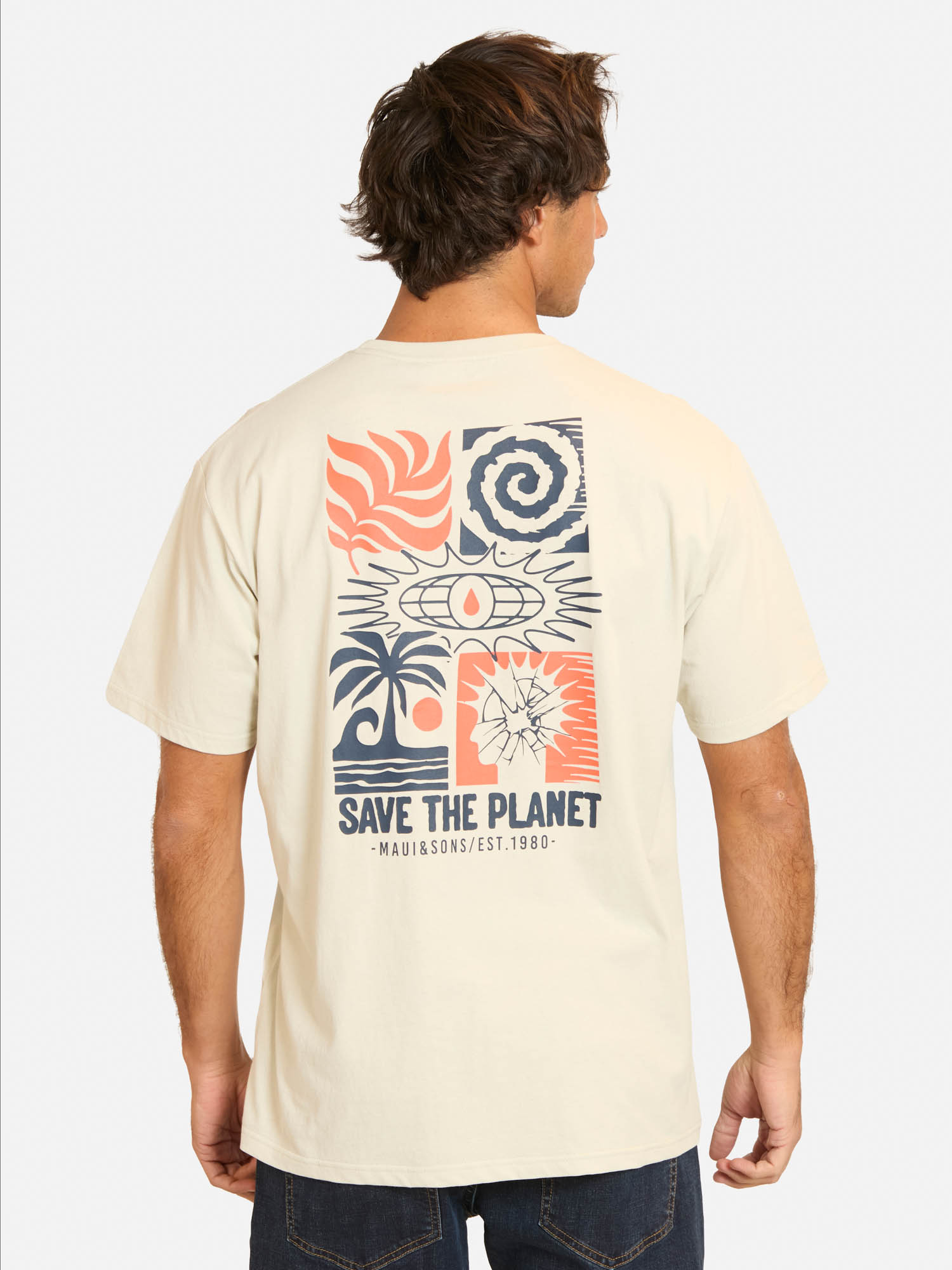 POLERA MC FARUK BEIGE HOMBRE MAUI AND SONS - 2