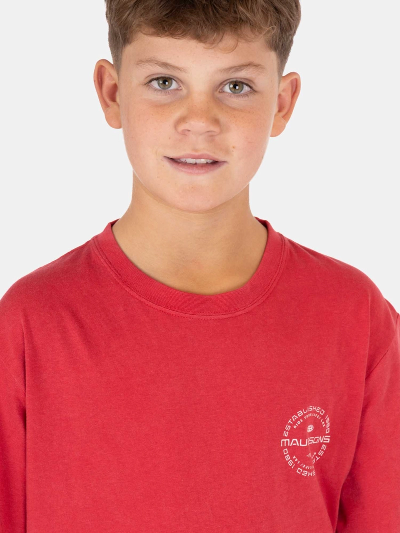 POLERA MC KICKRIDE ROJO INFANTIL MAUI AND SONS - 3