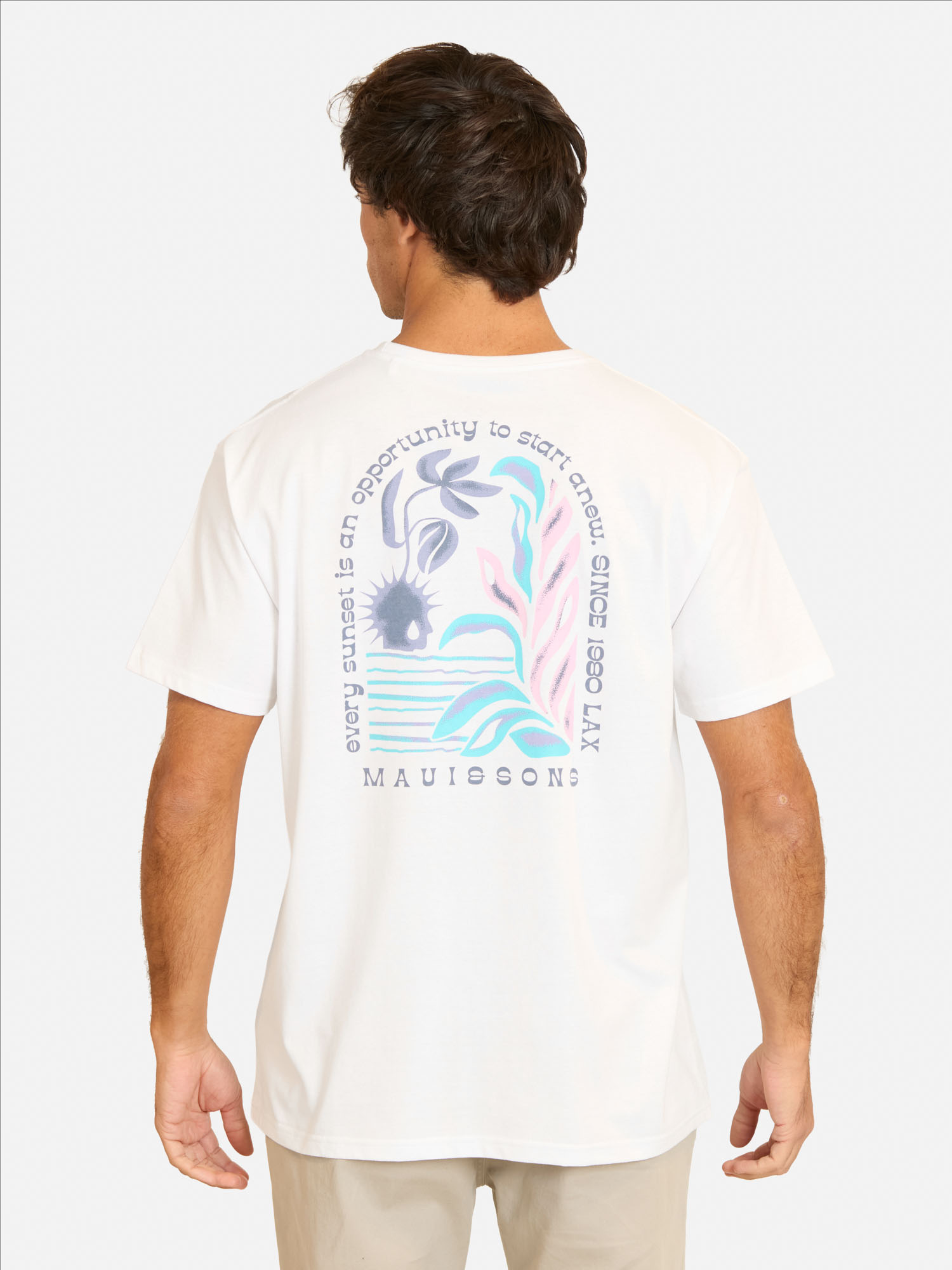 POLERA MC BAFIN EN COLOR BLANCO HOMBRE MAUI AND SONS - 2