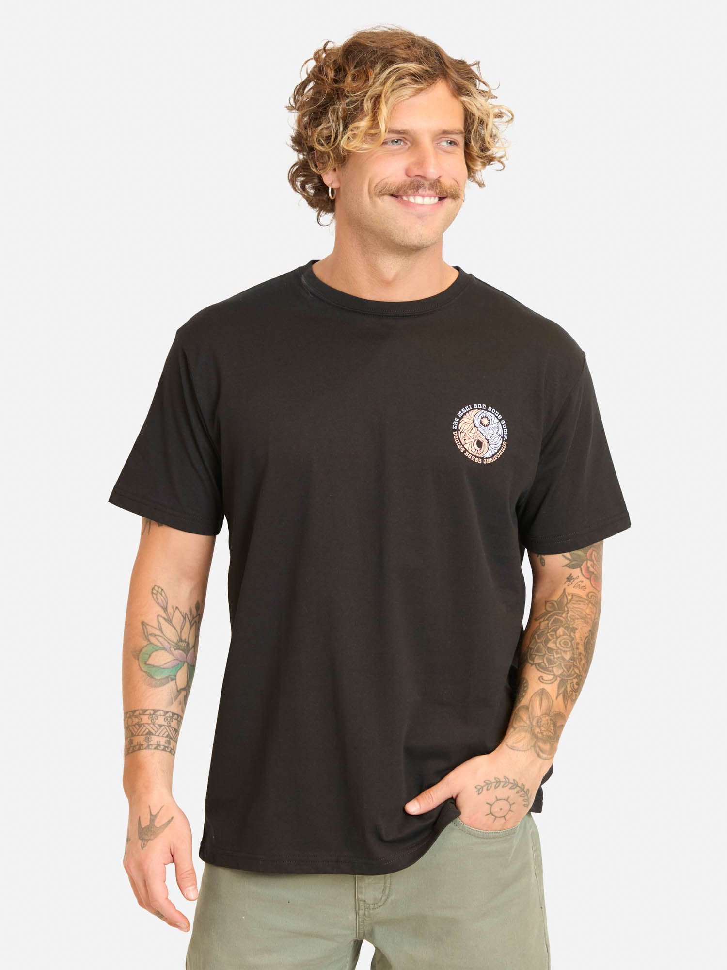 POLERA MC BAZOY EN COLOR NEGRO HOMBRE MAUI AND SONS - 1
