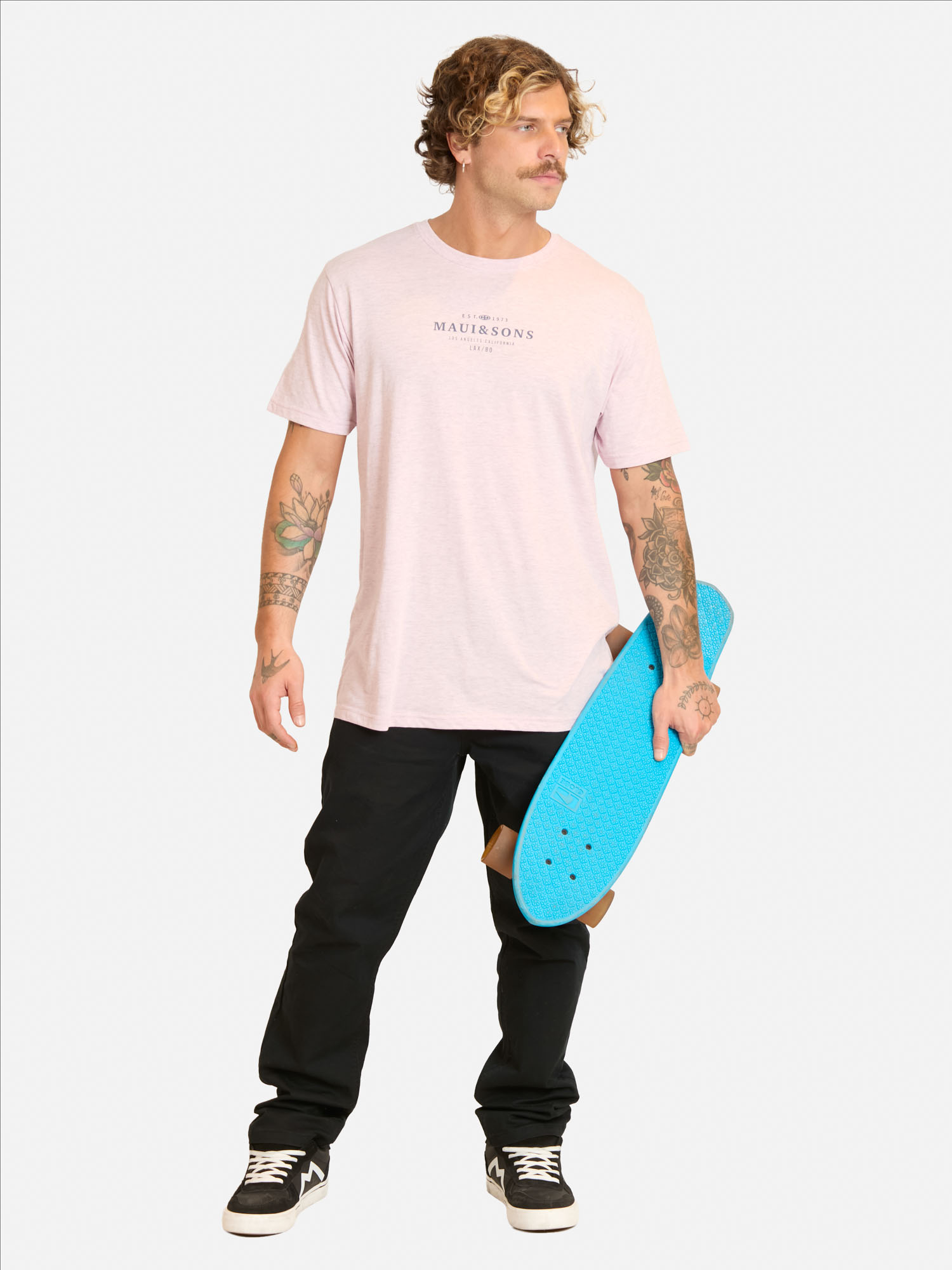 POLERA MC TIVAMO ROSADO HOMBRE MAUI AND SONS - 4