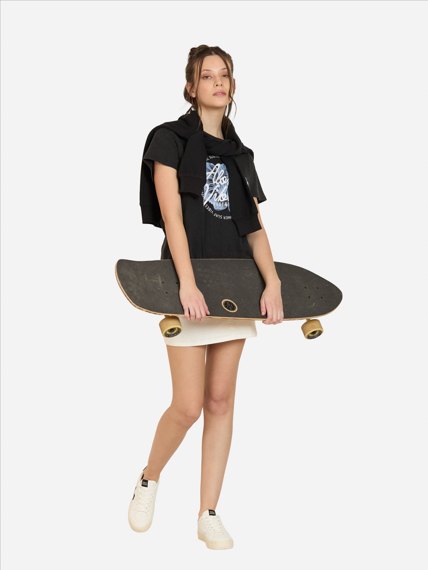 POLERA MC MALIVA EN COLOR NEGRO MUJER MAUI AND SONS - 4