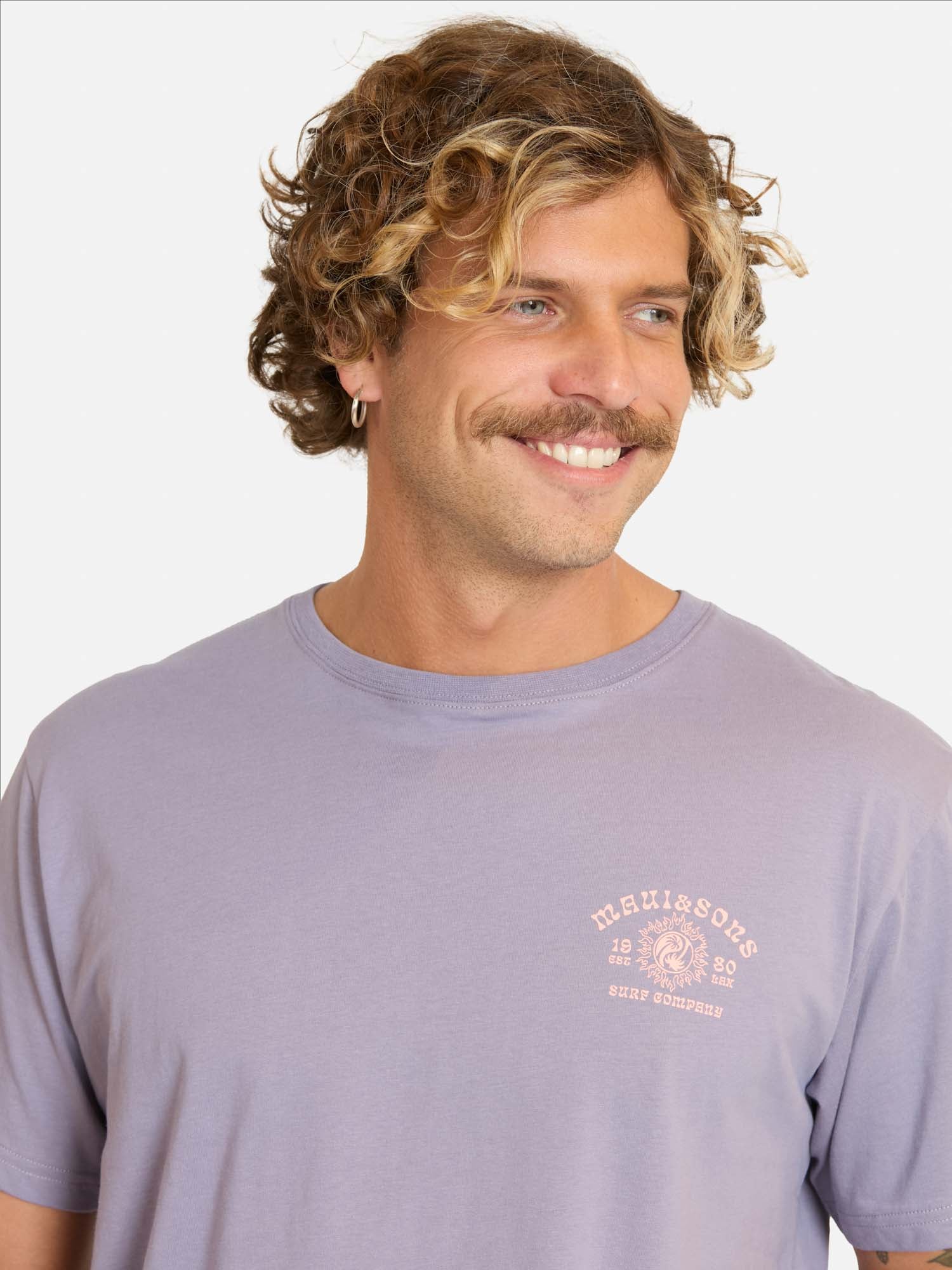 POLERA MC REXODU MORADO HOMBRE MAUI AND SONS - 3