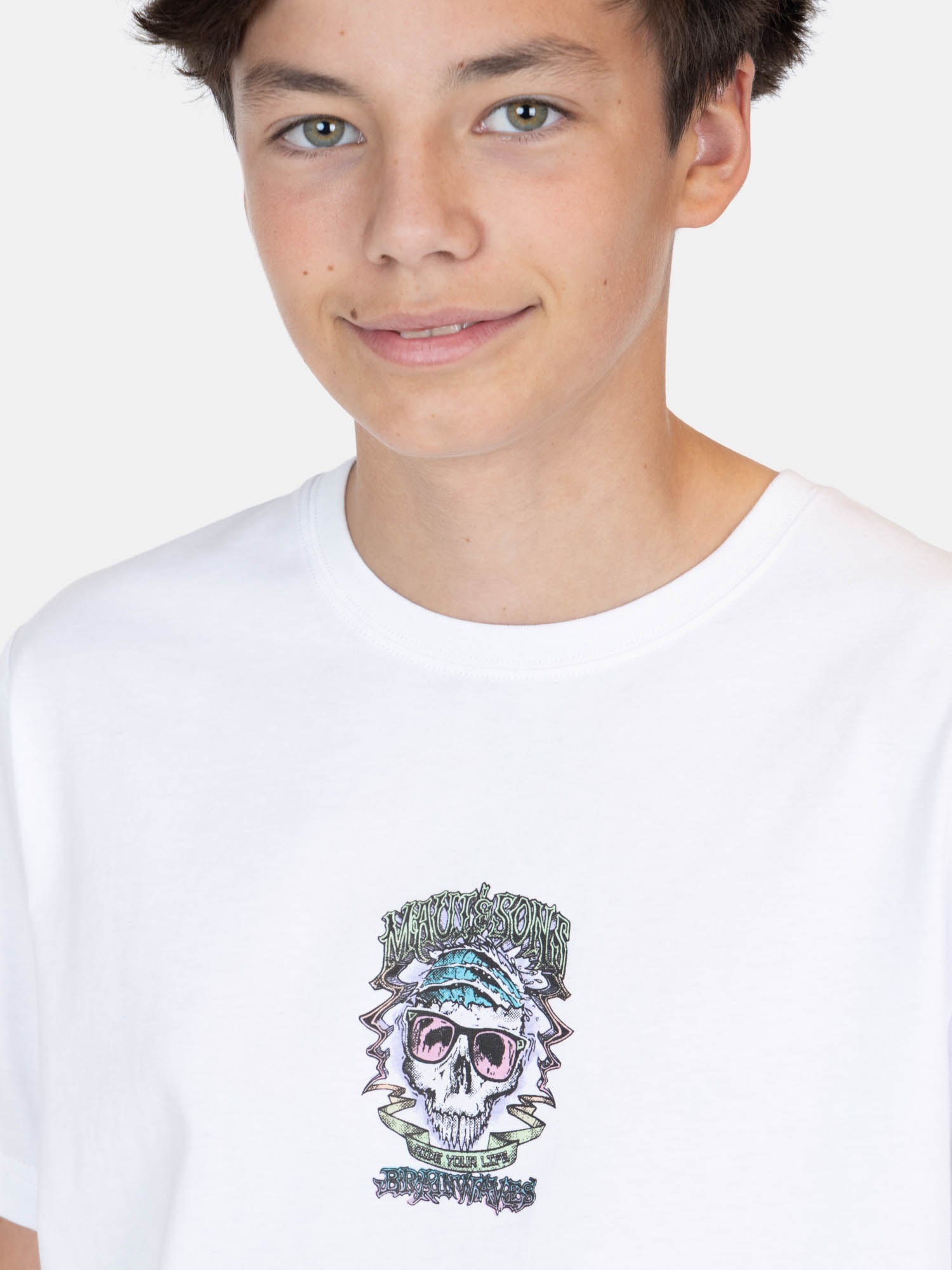 POLERA MC SEASNAPS EN COLOR BLANCO INFANTIL MAUI AND SONS - 3