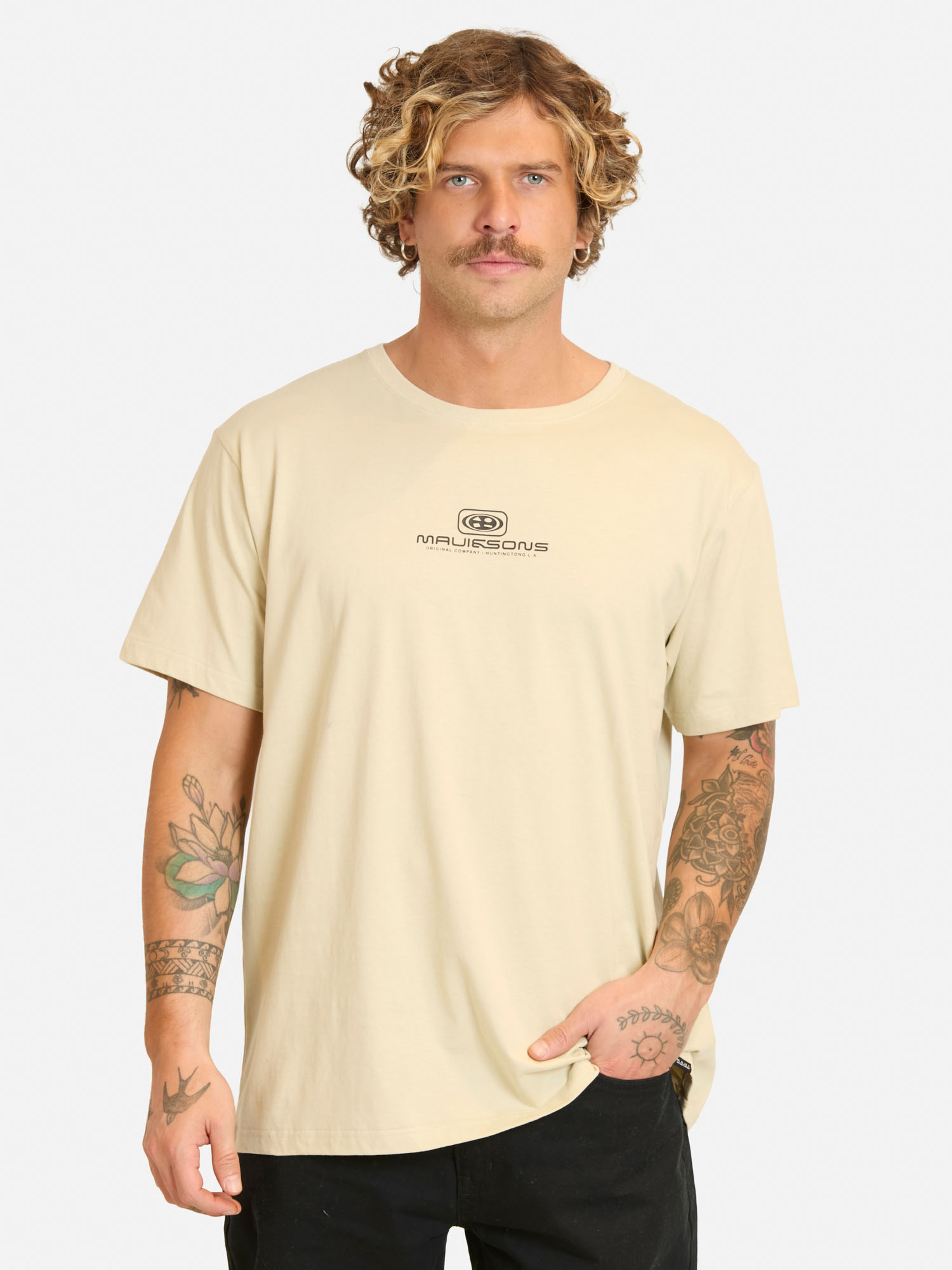POLERA MC TIVALOFT BEIGE HOMBRE MAUI AND SONS - 1