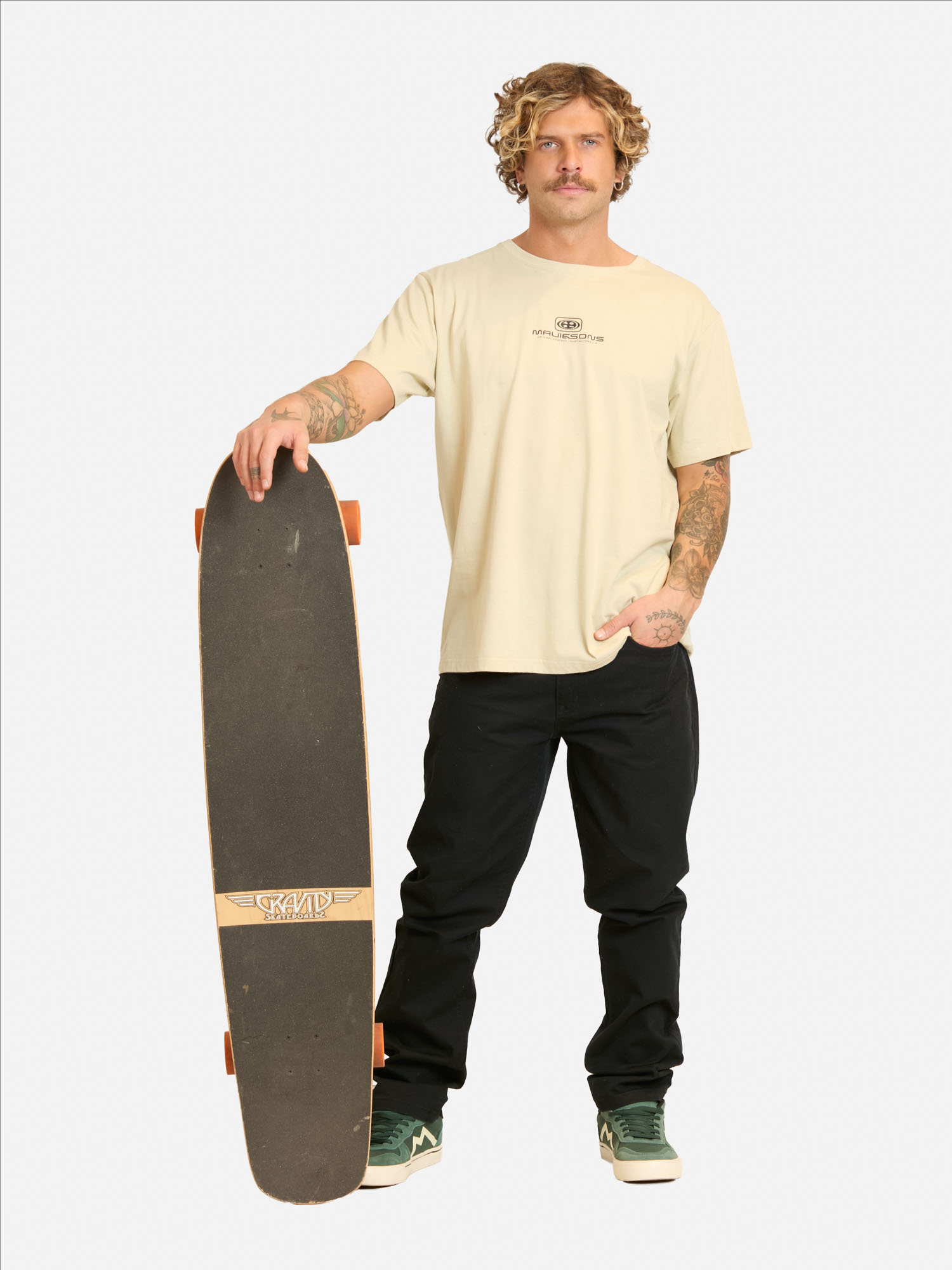 POLERA MC TIVALOFT BEIGE HOMBRE MAUI AND SONS - 4