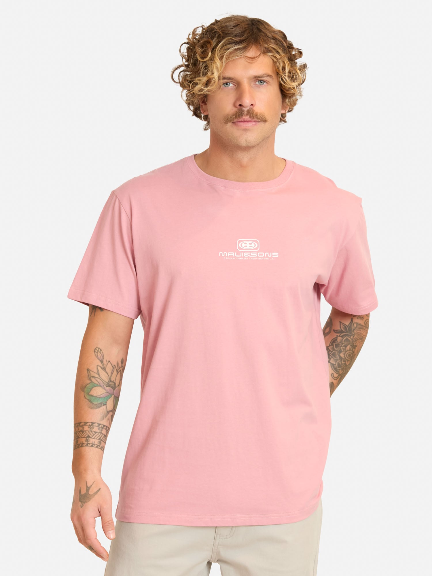 POLERA MC TIVALOFT ROSADO HOMBRE MAUI AND SONS - 1