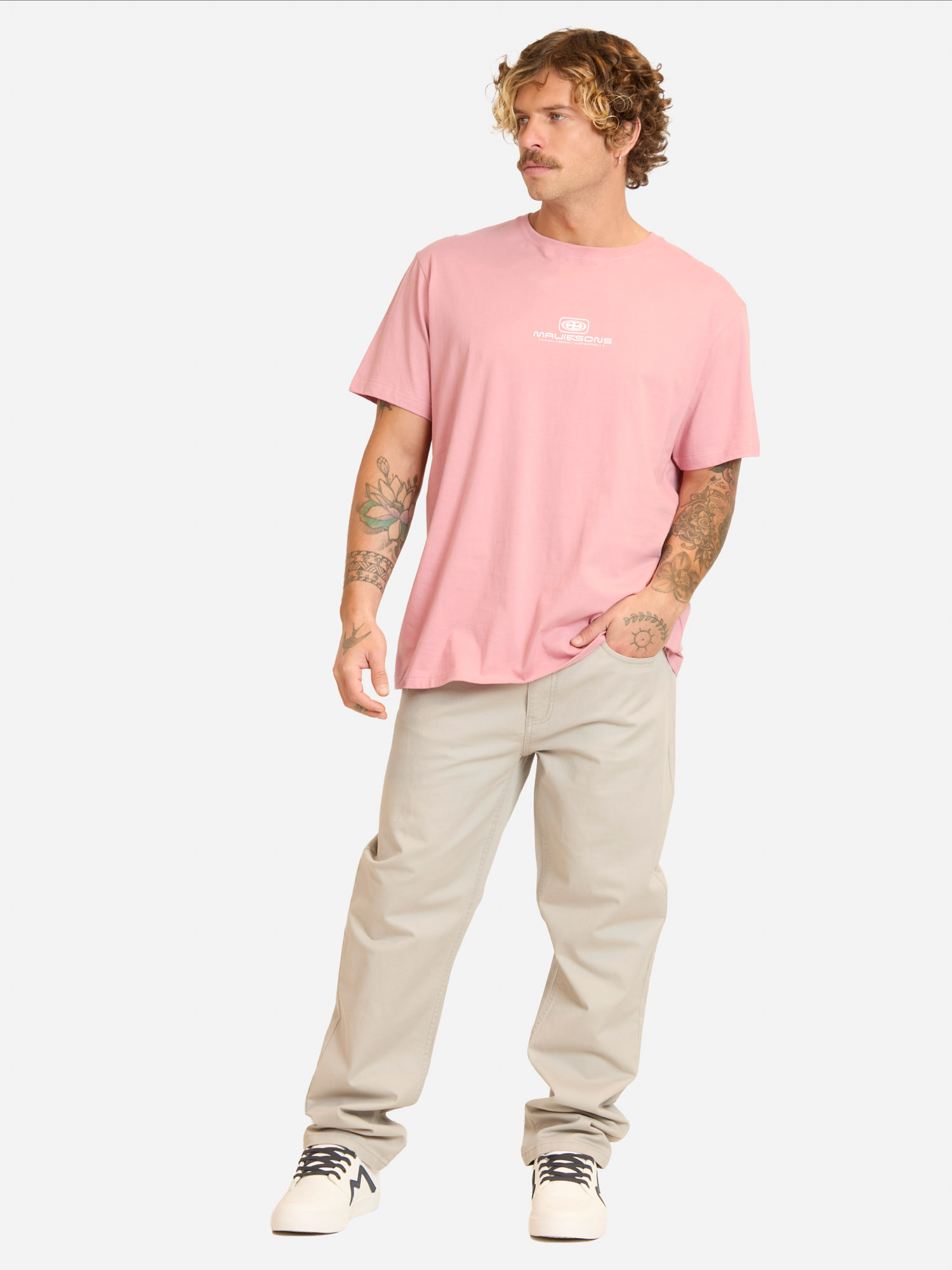 POLERA MC TIVALOFT ROSADO HOMBRE MAUI AND SONS - 4