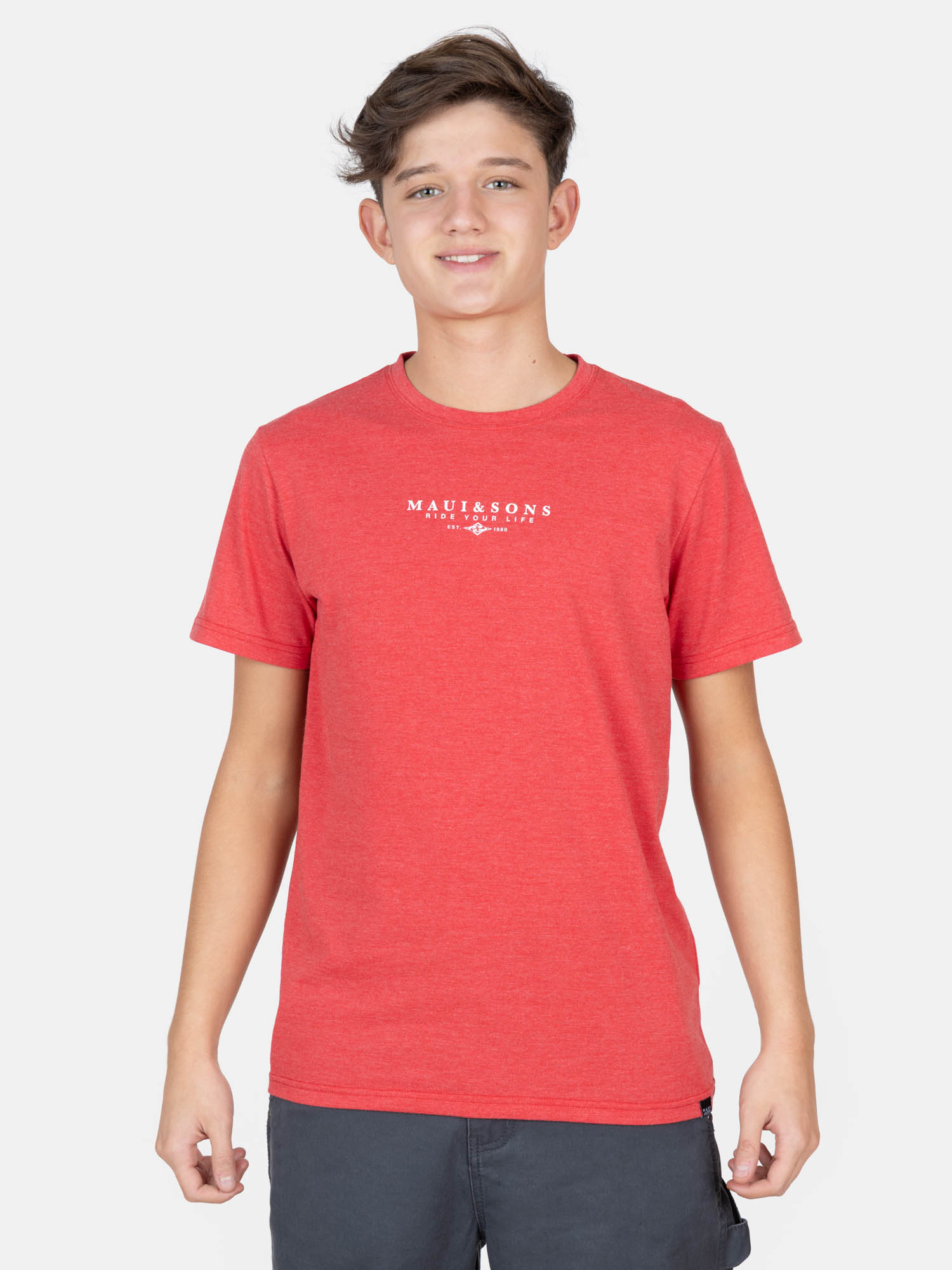 POLERA MC RIDERSOUL ROJO INFANTIL MAUI AND SONS - 1