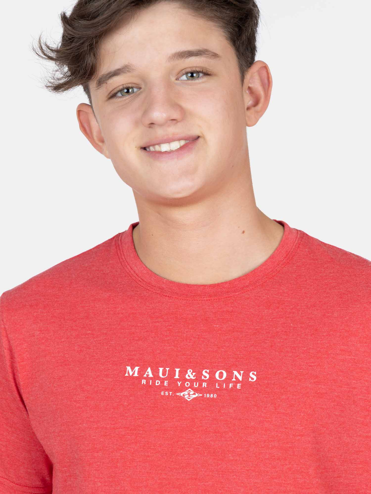 POLERA MC RIDERSOUL ROJO INFANTIL MAUI AND SONS - 3