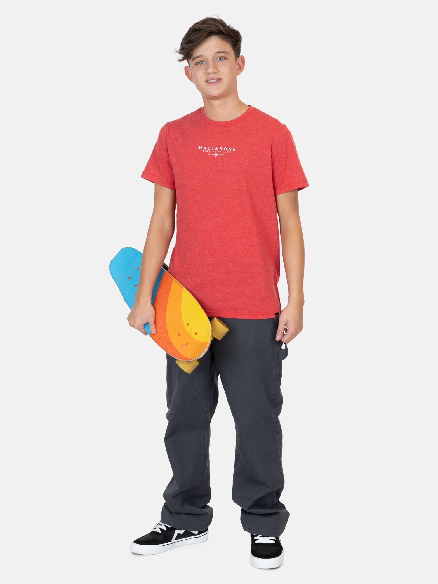 POLERA MC RIDERSOUL ROJO INFANTIL MAUI AND SONS - 4