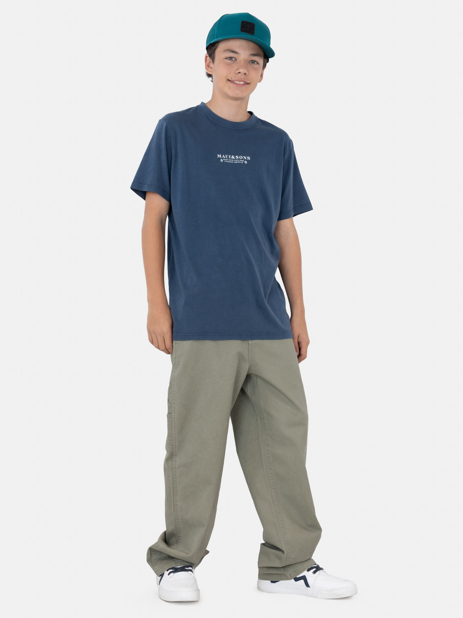 POLERA MC SOLSKYN AZUL INFANTIL MAUI AND SONS - 4