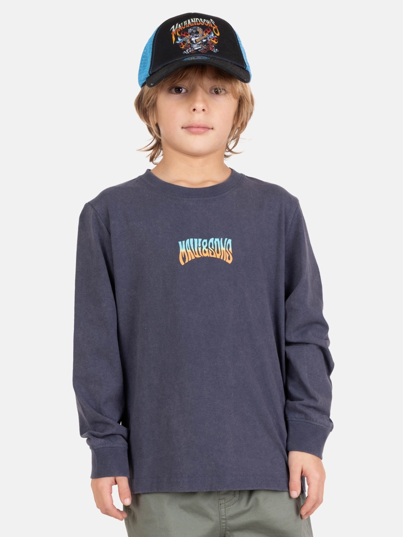 POLERA SPLASHY ML AZUL INFANTIL MAUI AND SONS - 1