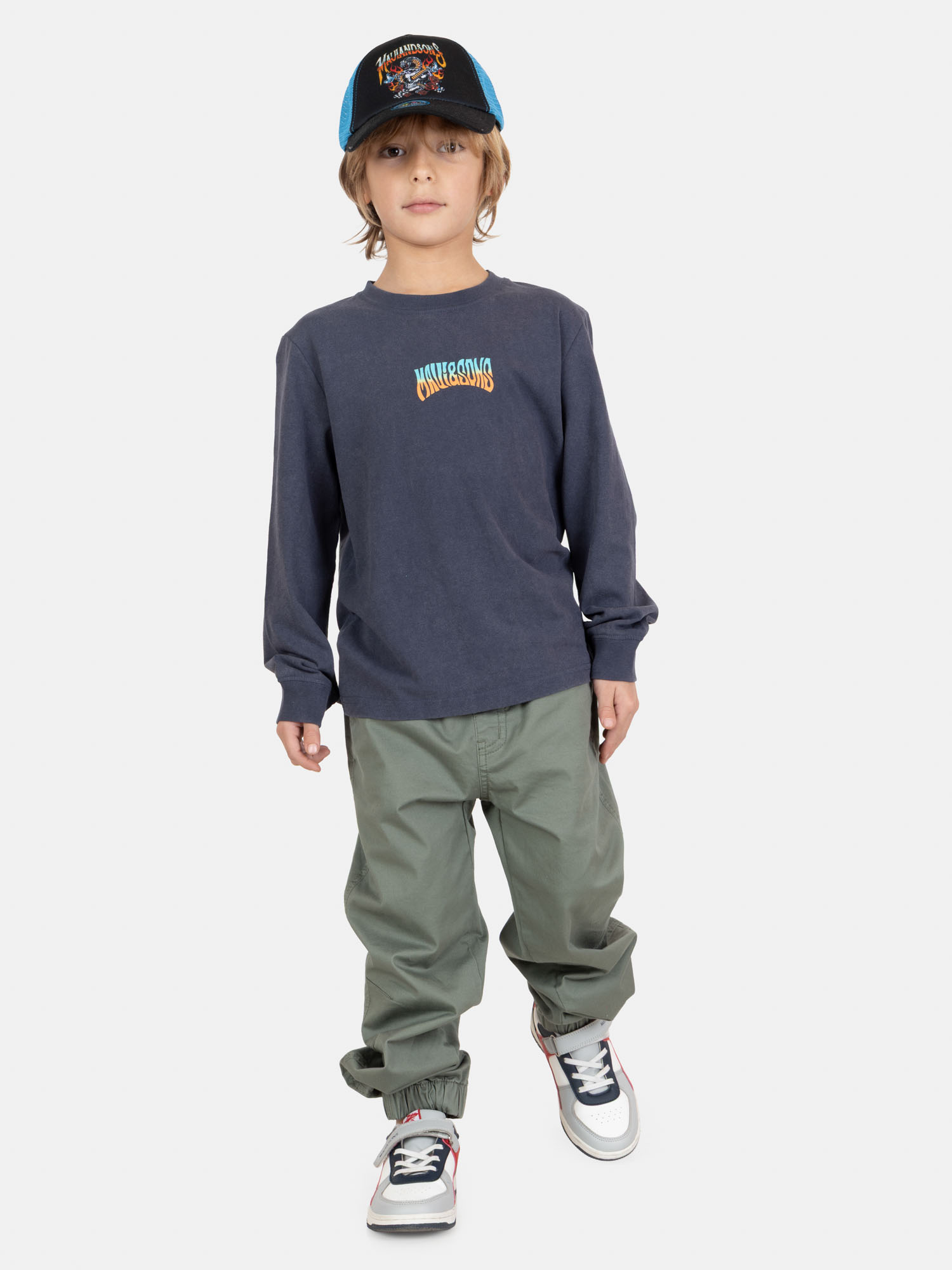 POLERA SPLASHY ML AZUL INFANTIL MAUI AND SONS - 4