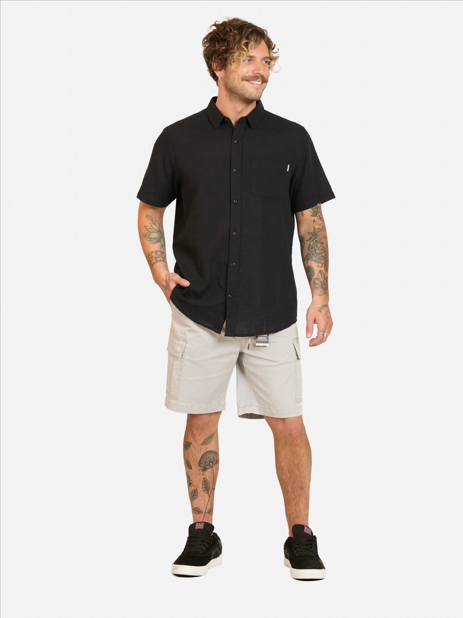 BERMUDA RAWAI BEIGE HOMBRE MAUI AND SONS - 4