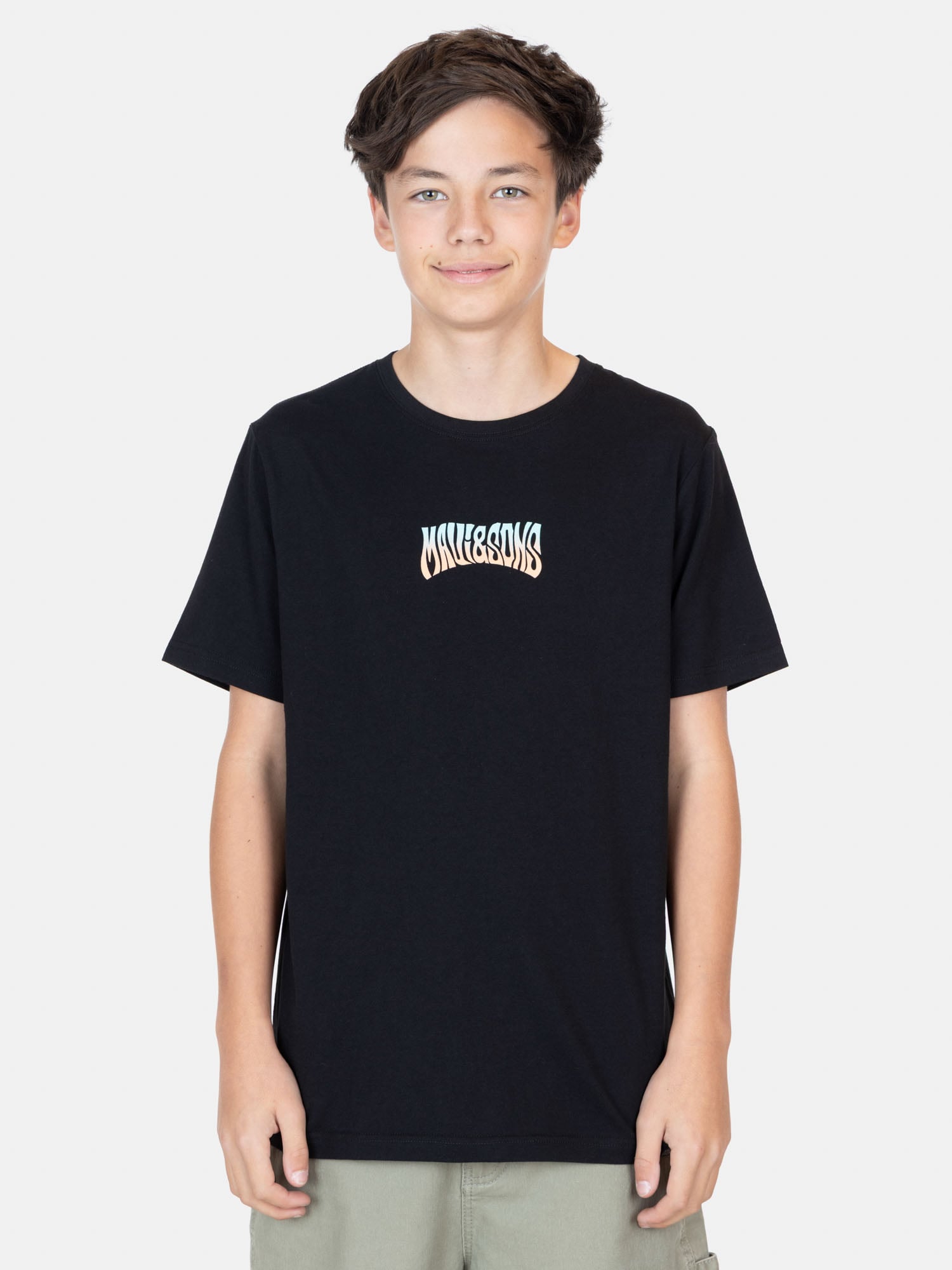 POLERA MC BOARDSKIN NEGRO INFANTIL MAUI AND SONS - 1