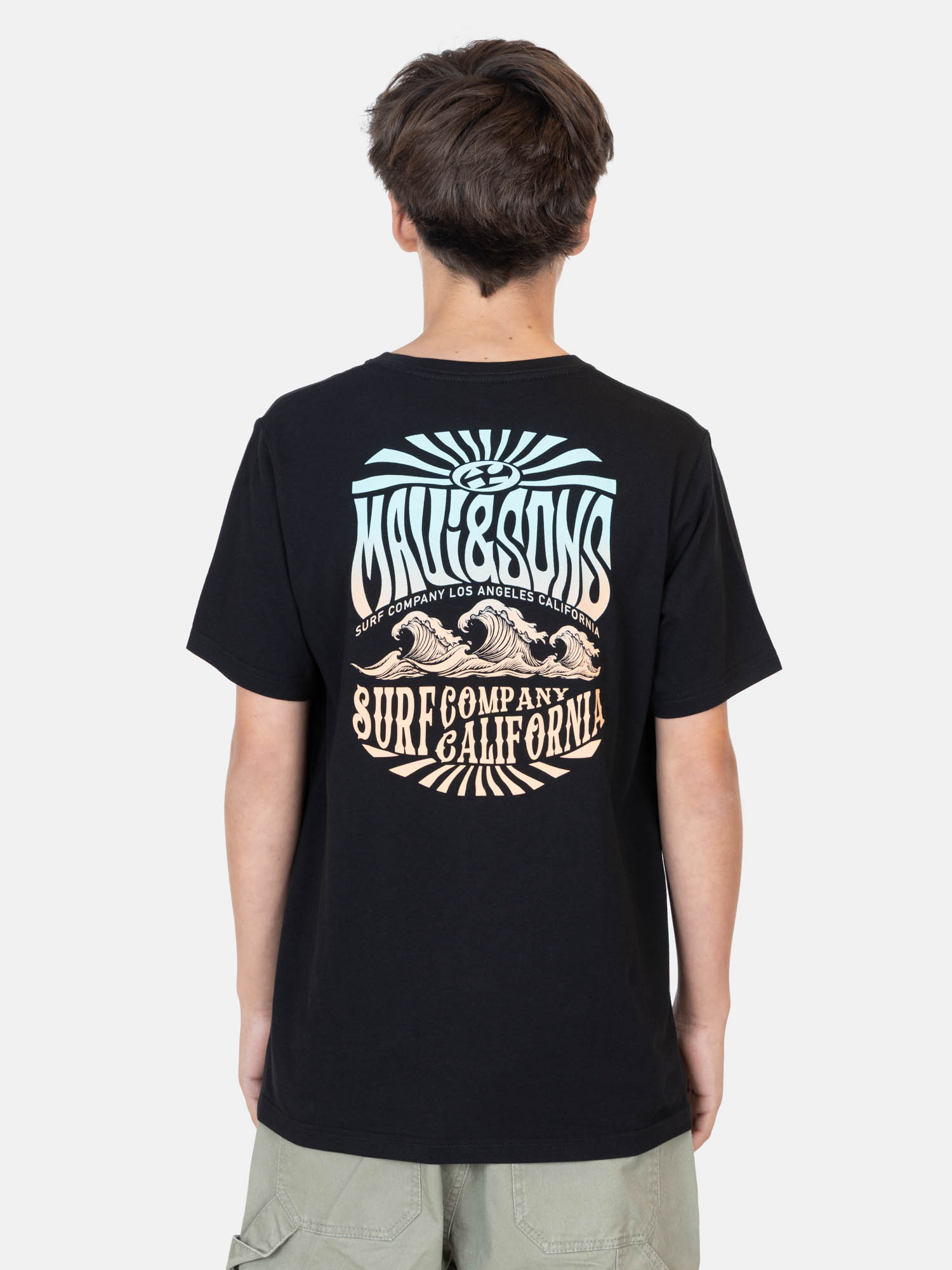 POLERA MC BOARDSKIN NEGRO INFANTIL MAUI AND SONS - 2