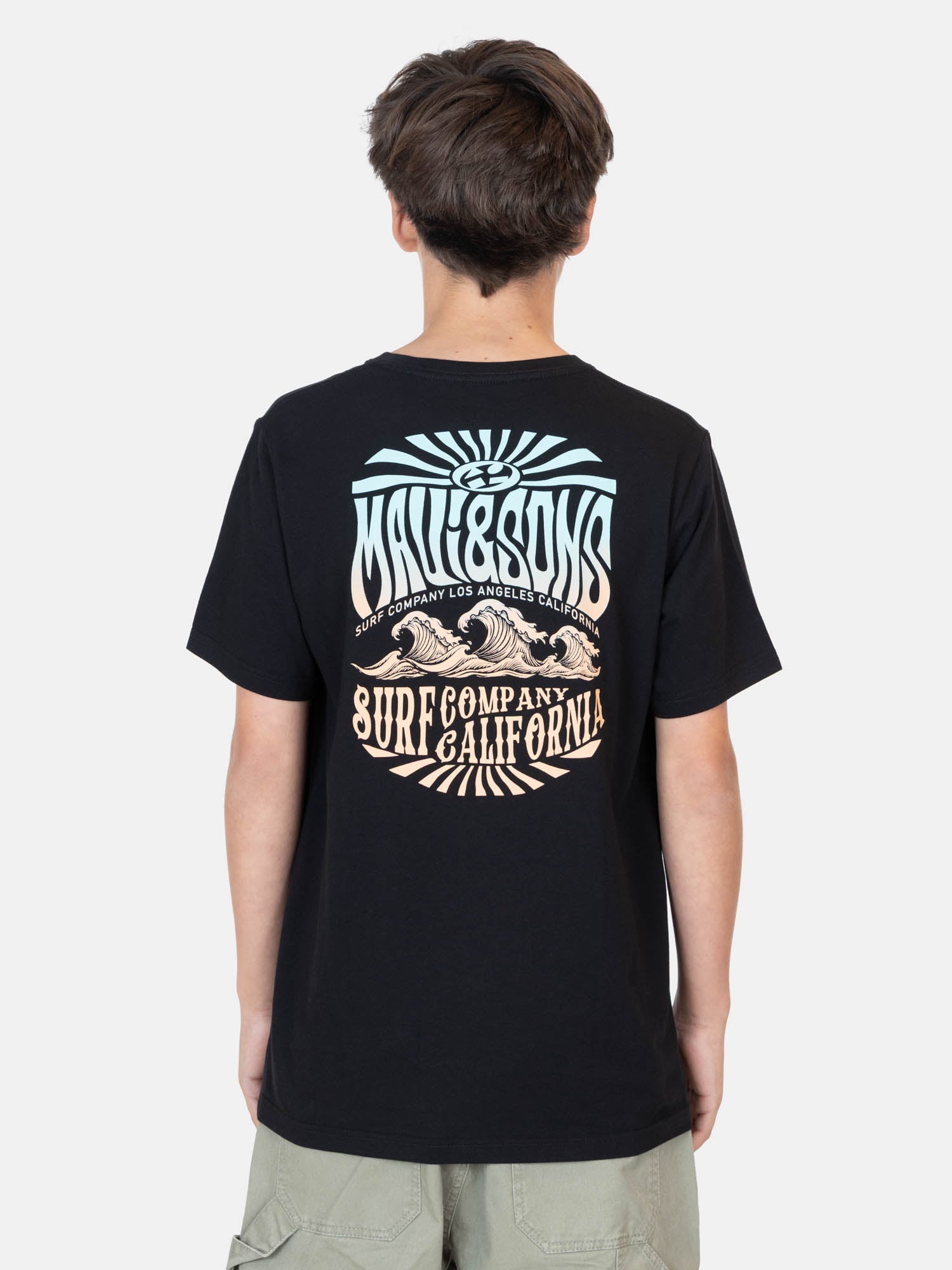 POLERA MC BOARDSKIN NEGRO INFANTIL MAUI AND SONS - 2