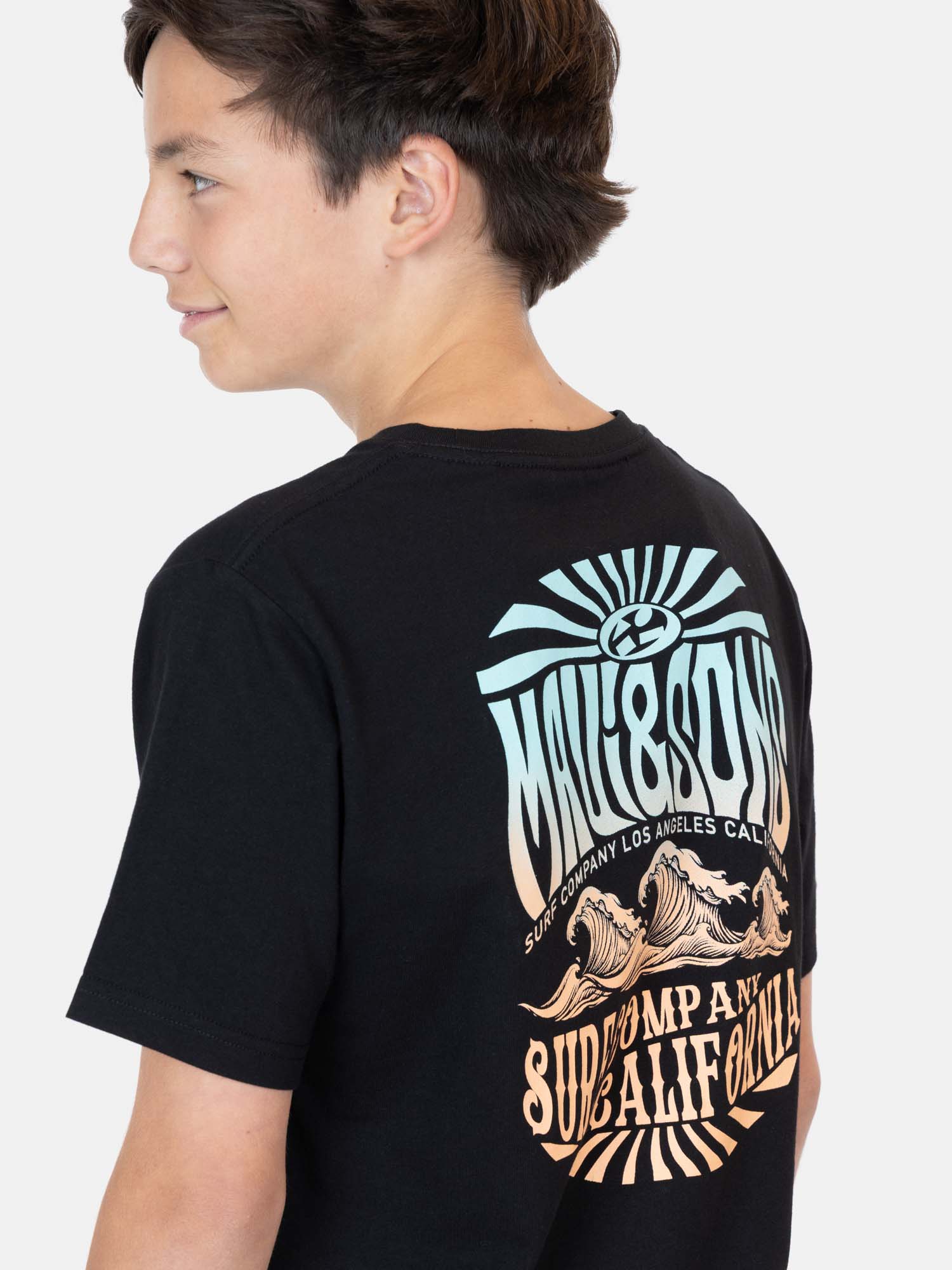 POLERA MC BOARDSKIN NEGRO INFANTIL MAUI AND SONS - 3