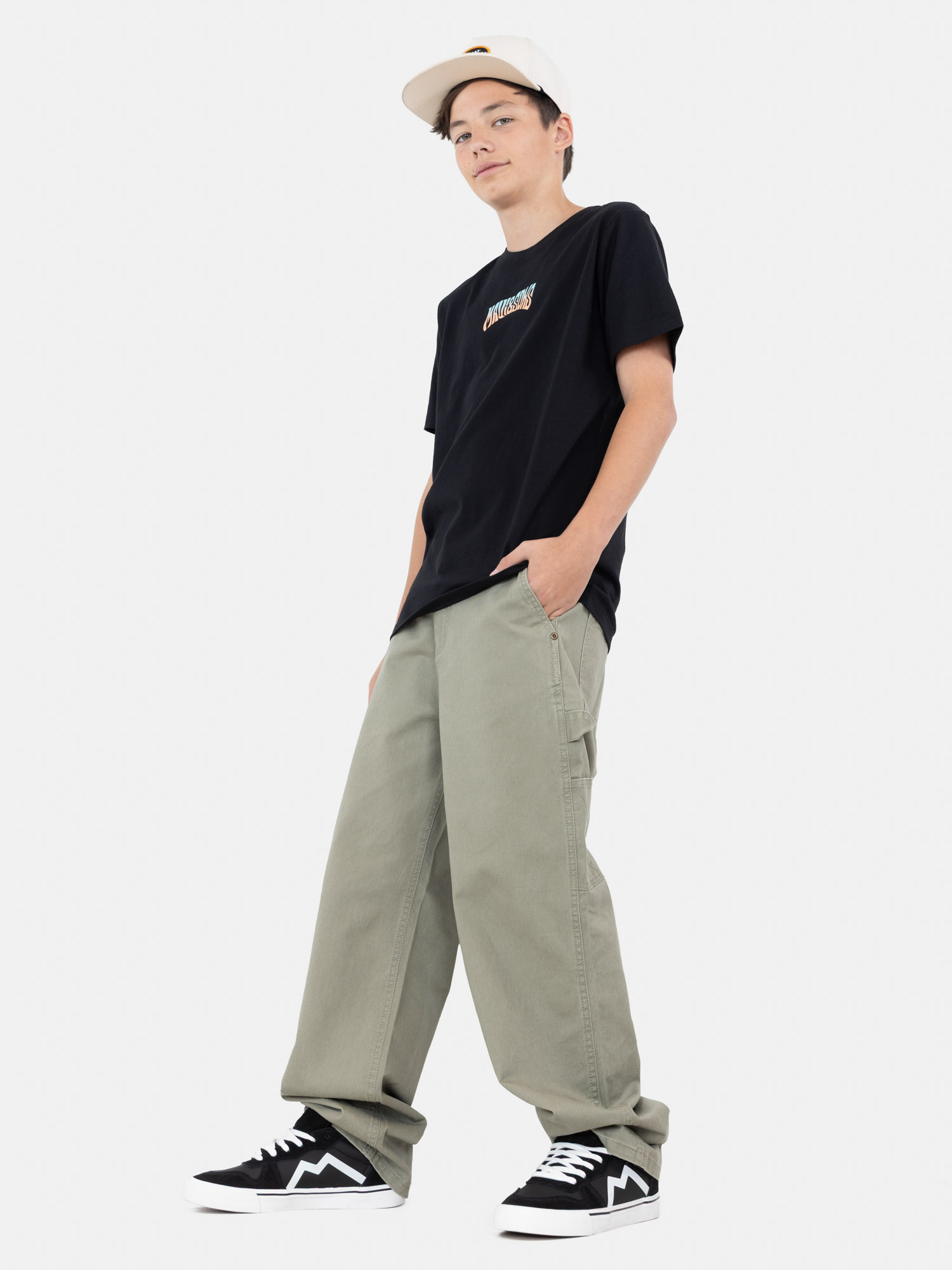 POLERA MC BOARDSKIN NEGRO INFANTIL MAUI AND SONS - 4