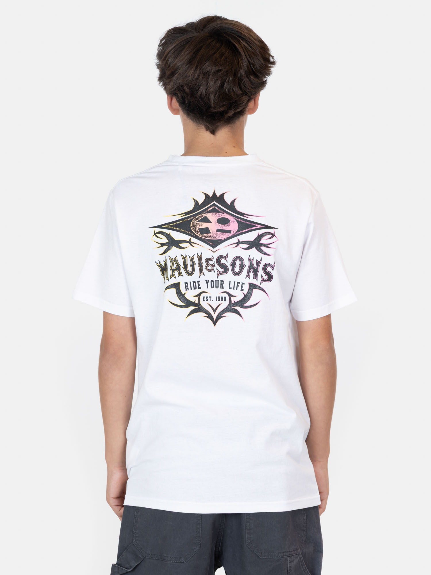 POLERA MC ARMOR BLANCO INFANTIL MAUI AND SONS - 2