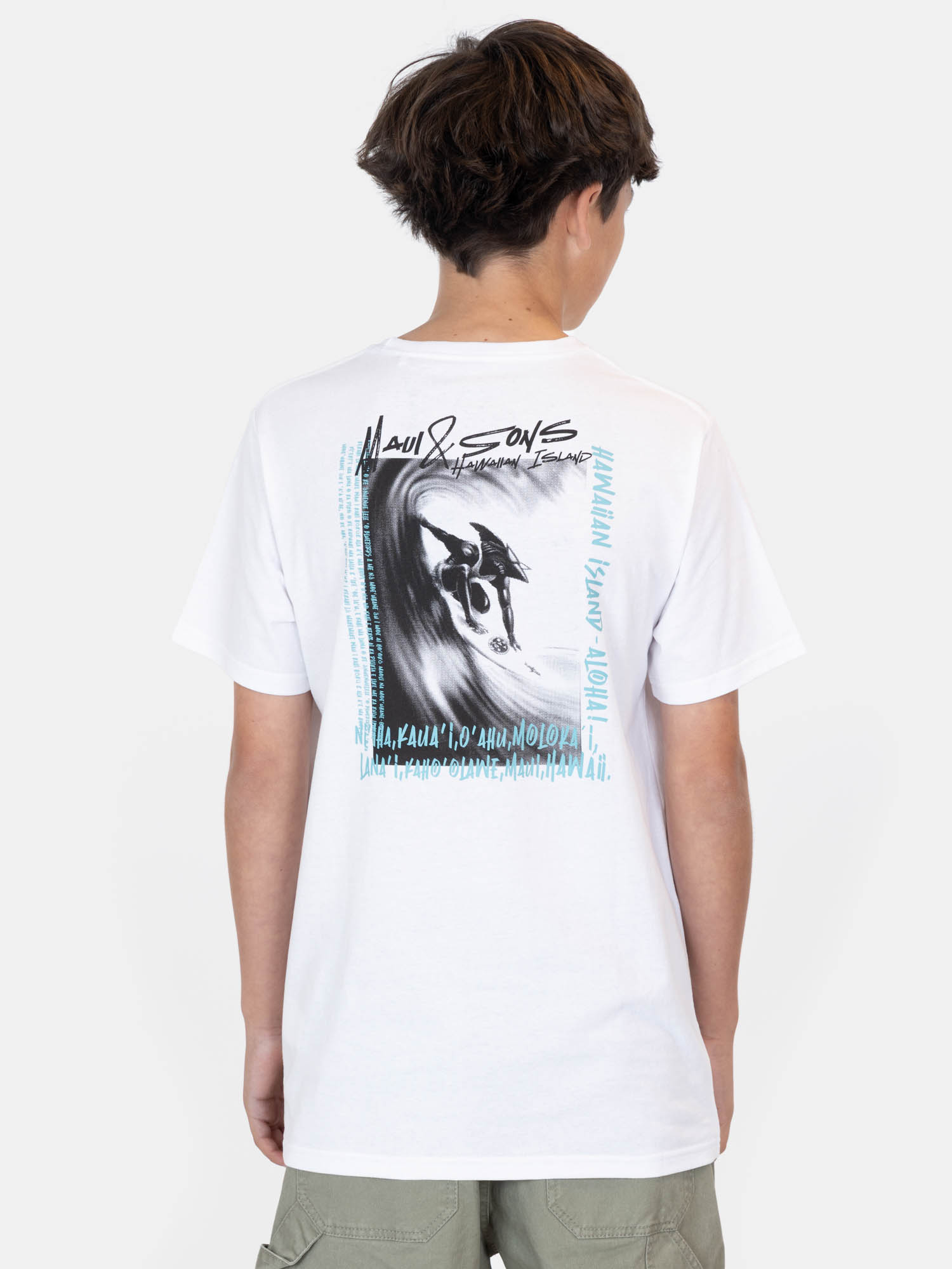 POLERA MC SOLRISE BLANCO INFANTIL MAUI AND SONS - 2