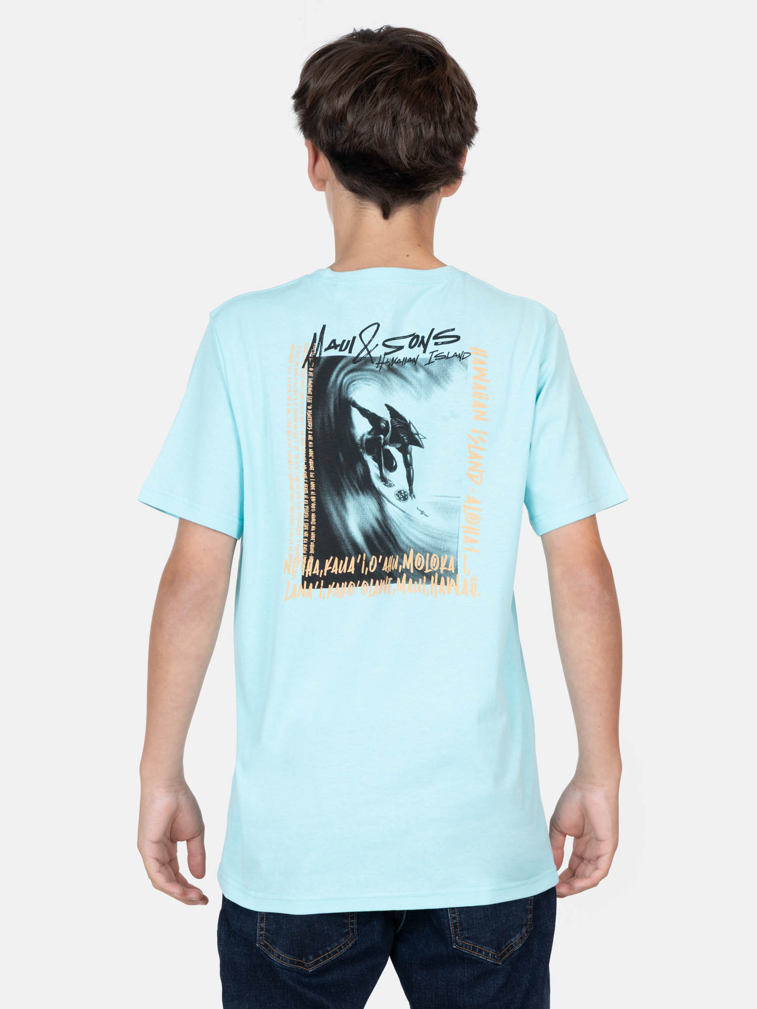 POLERA MC SOLRISE CELESTE INFANTIL MAUI AND SONS - 2