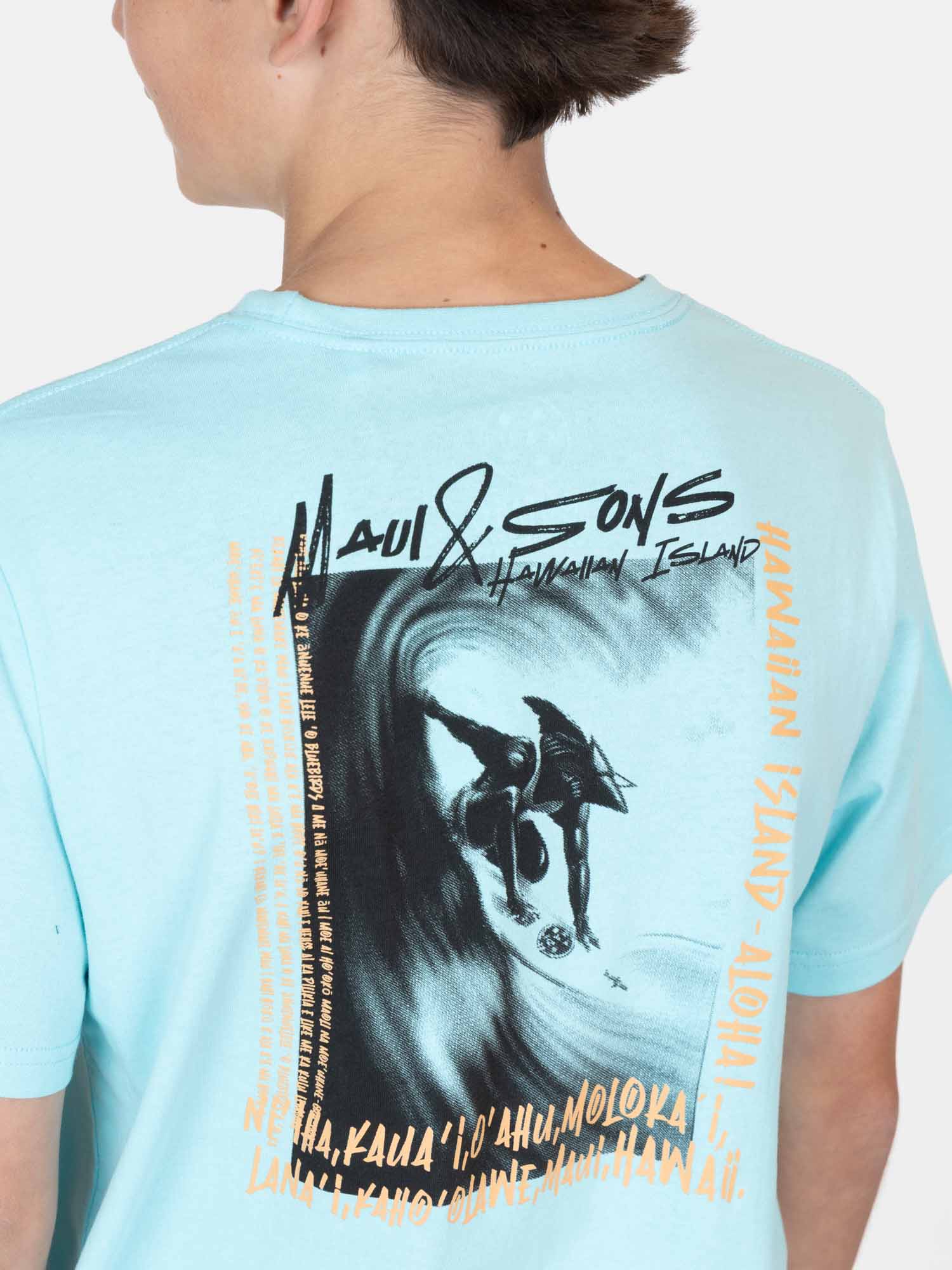 POLERA MC SOLRISE CELESTE INFANTIL MAUI AND SONS - 3