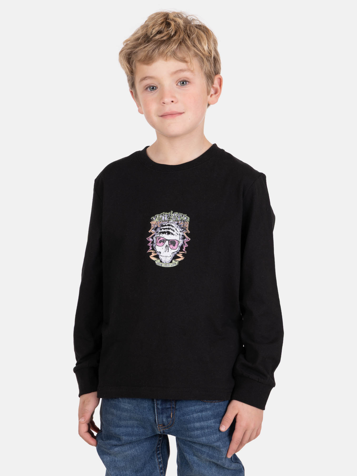 POLERA ML OHANIX NEGRO INFANTIL MAUI AND SONS - 1