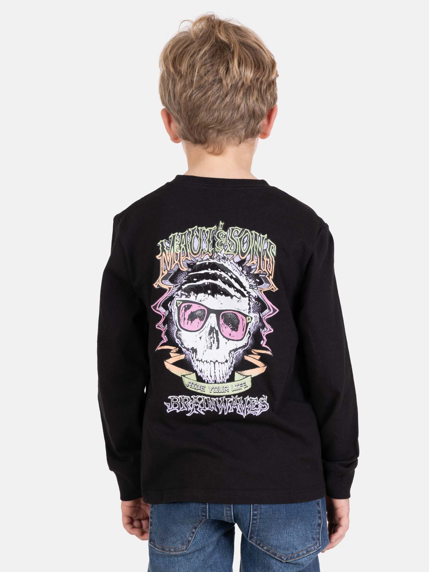POLERA ML OHANIX NEGRO INFANTIL MAUI AND SONS - 2