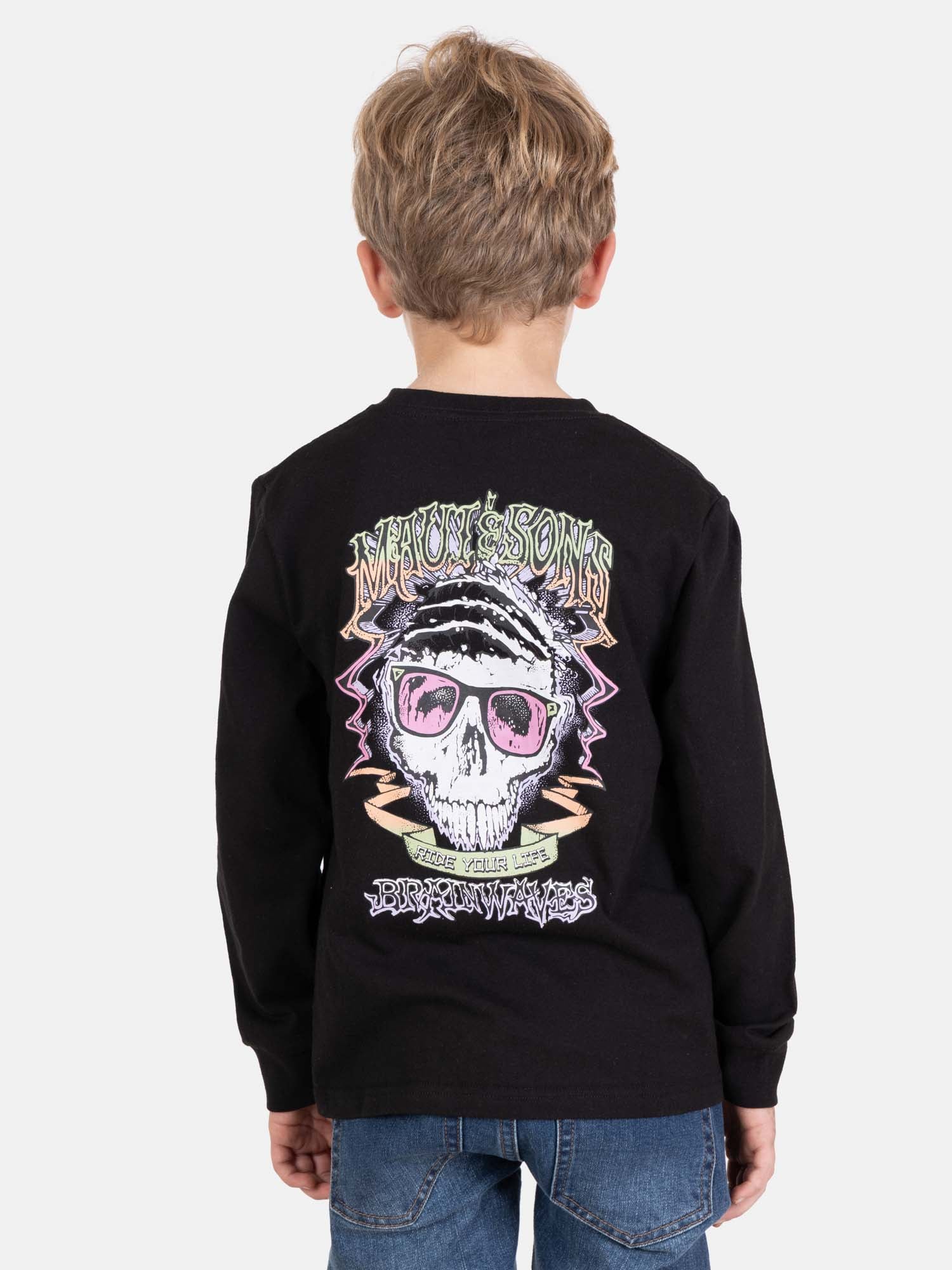 POLERA ML OHANIX NEGRO INFANTIL MAUI AND SONS - 2