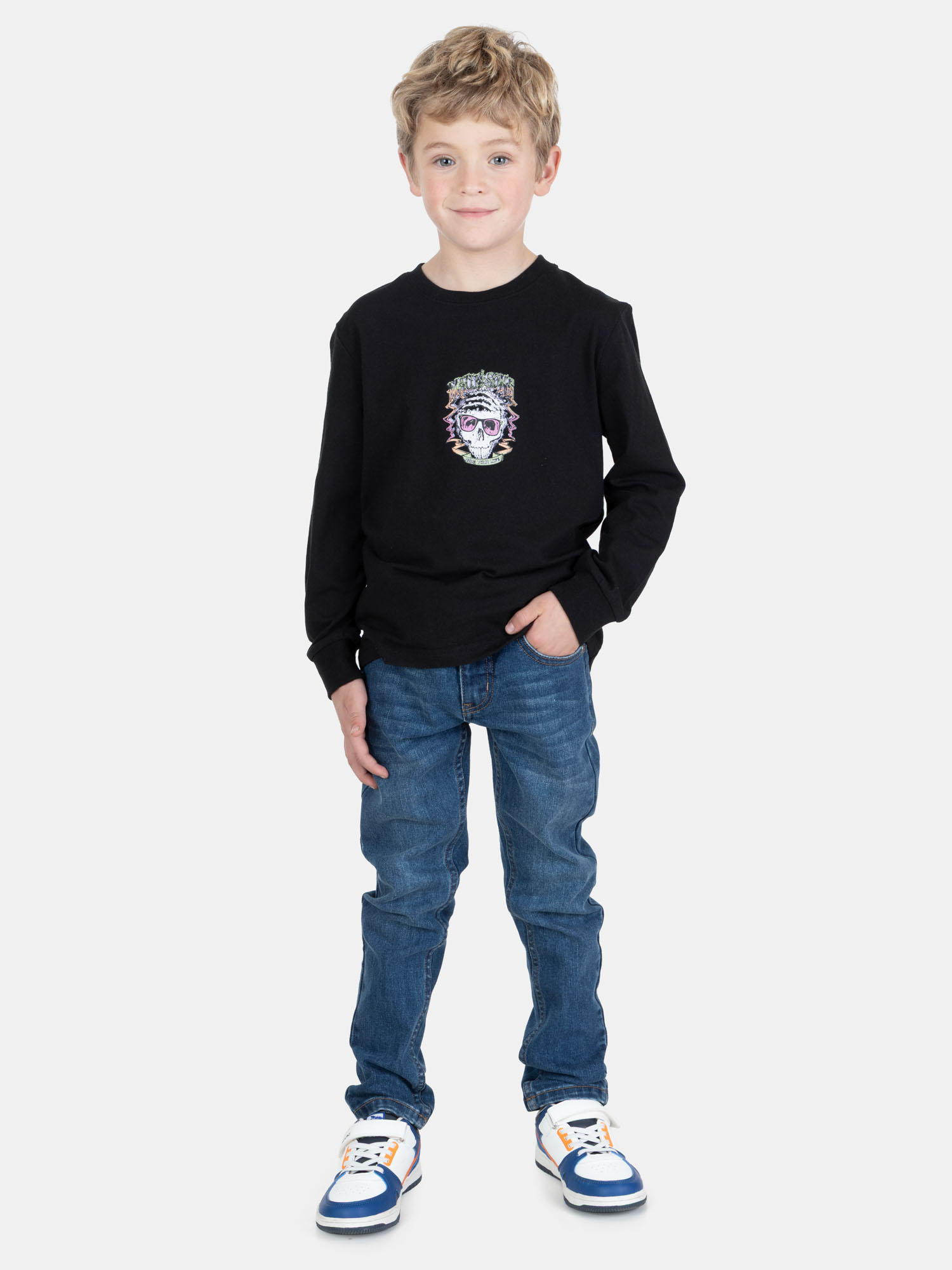 POLERA ML OHANIX NEGRO INFANTIL MAUI AND SONS - 4