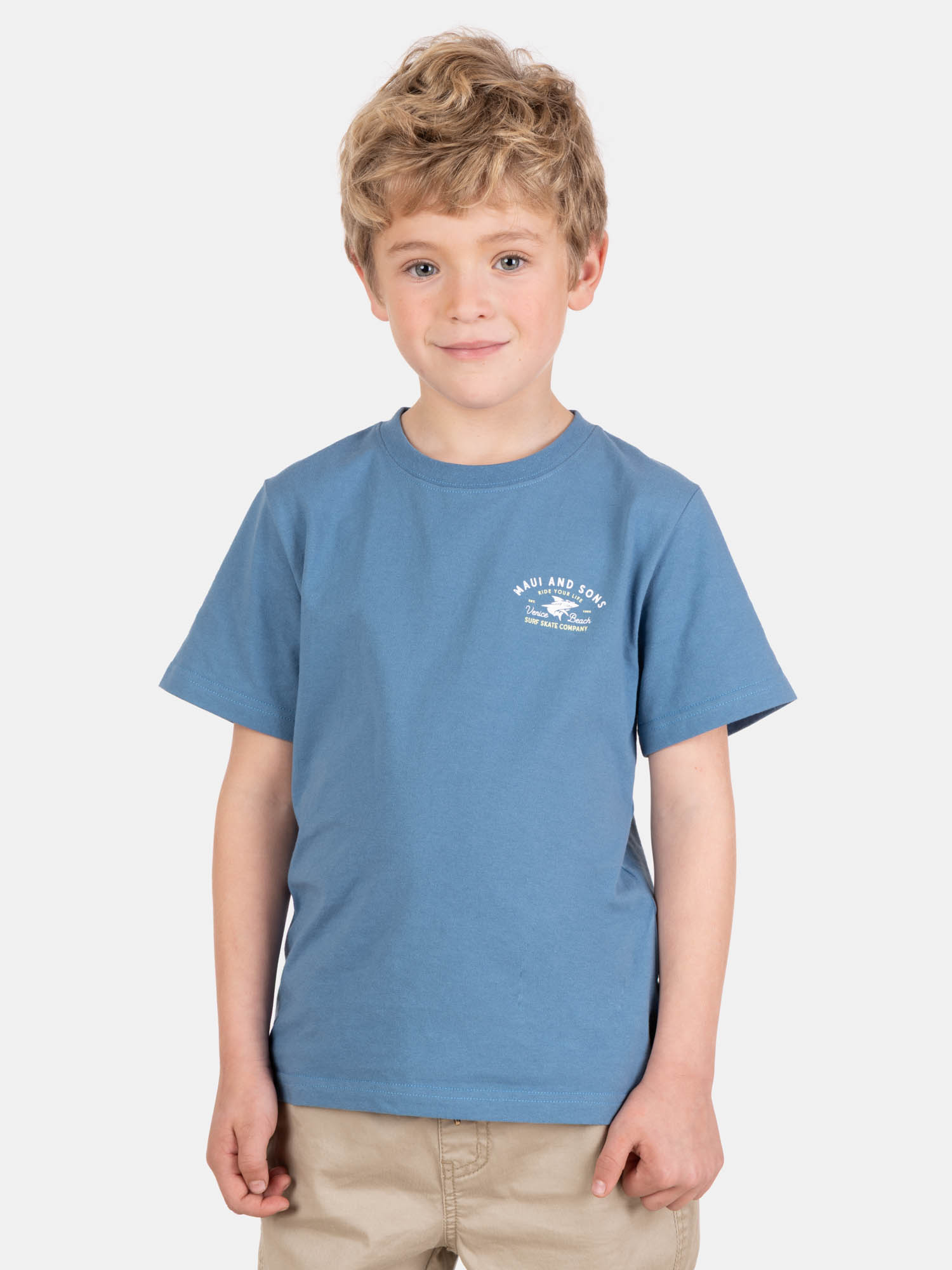 POLERA MC SOLATEK AZUL INFANTIL MAUI AND SONS - 1