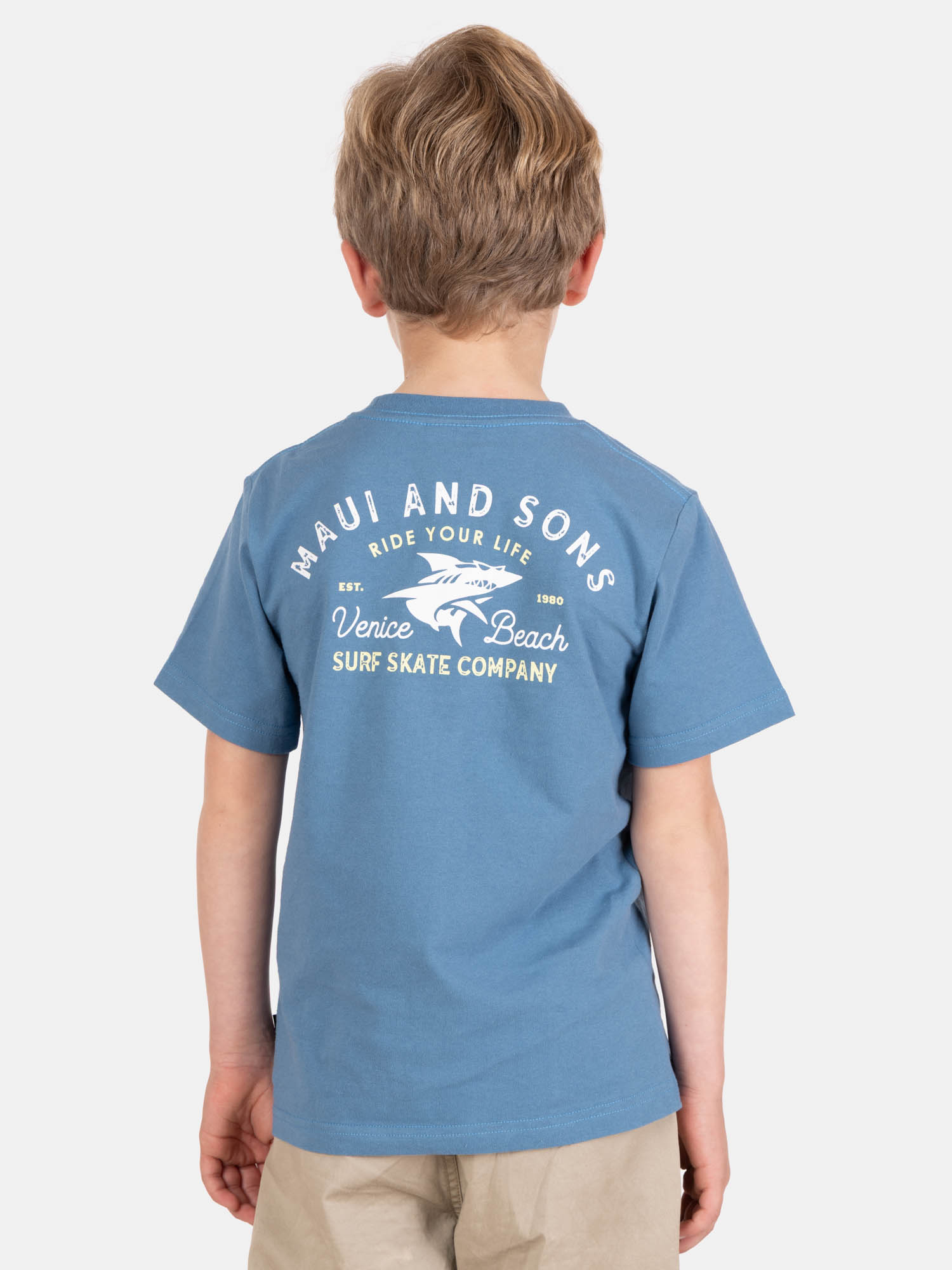 POLERA MC SOLATEK AZUL INFANTIL MAUI AND SONS - 2