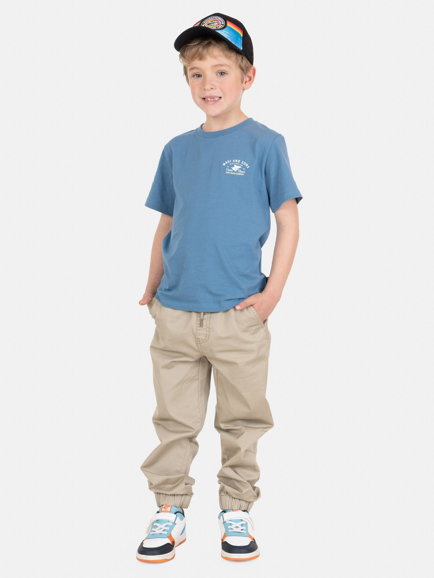 POLERA MC SOLATEK AZUL INFANTIL MAUI AND SONS - 4