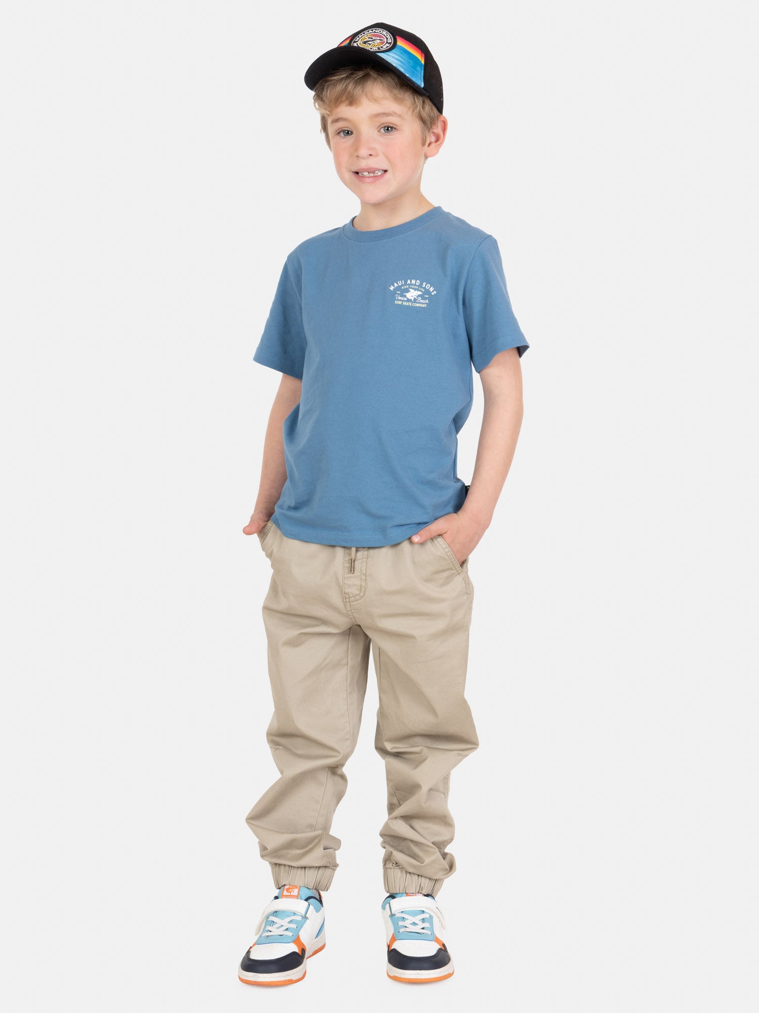 POLERA MC SOLATEK AZUL INFANTIL MAUI AND SONS - 4