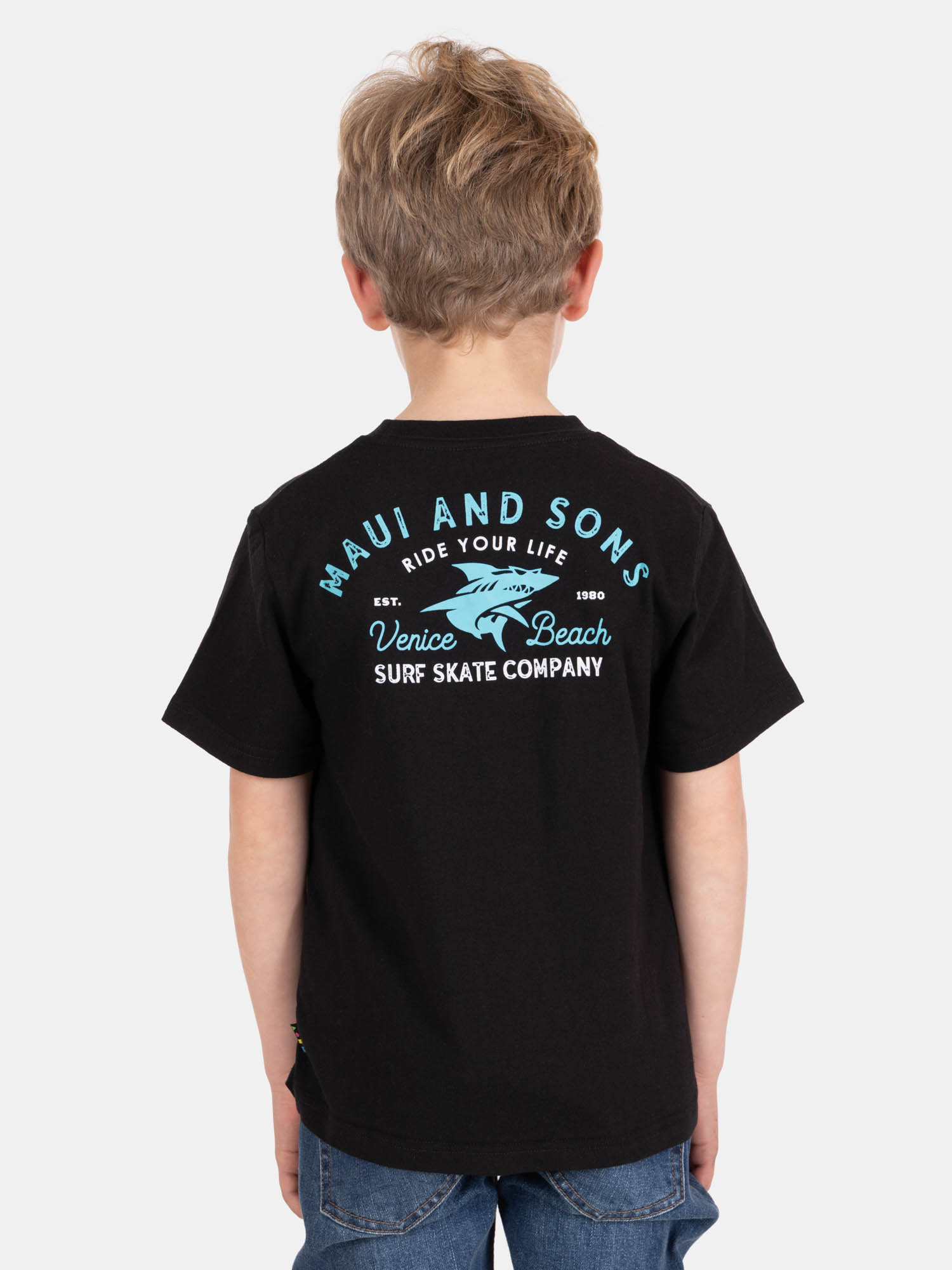 POLERA MC SOLATEK NEGRO INFANTIL MAUI AND SONS - 2