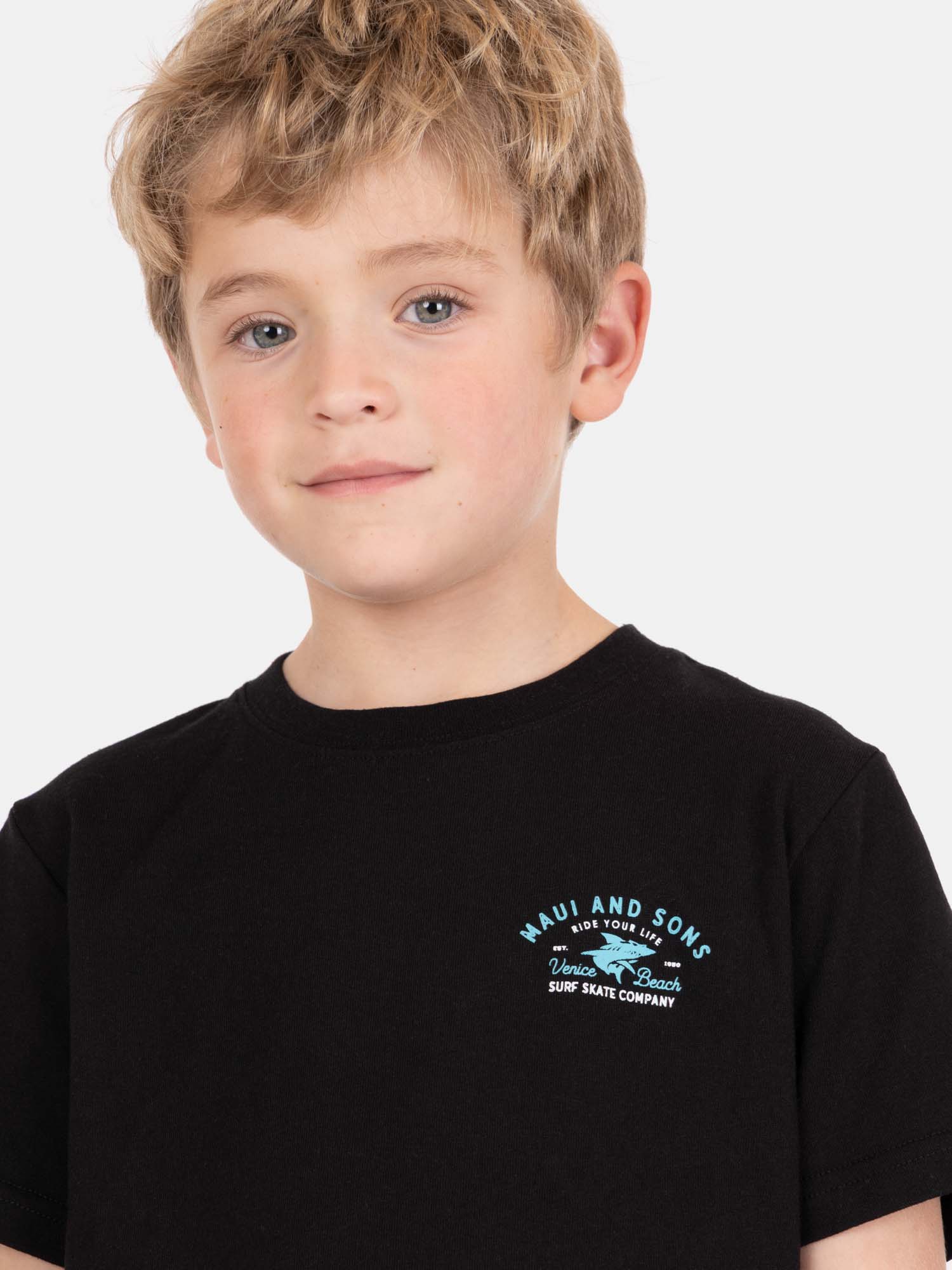 POLERA MC SOLATEK NEGRO INFANTIL MAUI AND SONS - 3