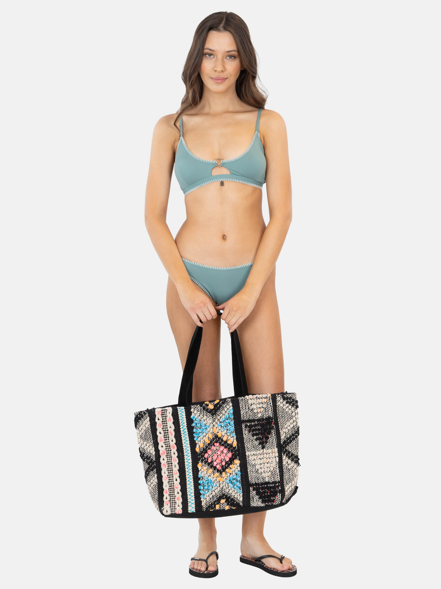 BIKINI CORALIX VERDE MUJER MAUI AND SONS - 4