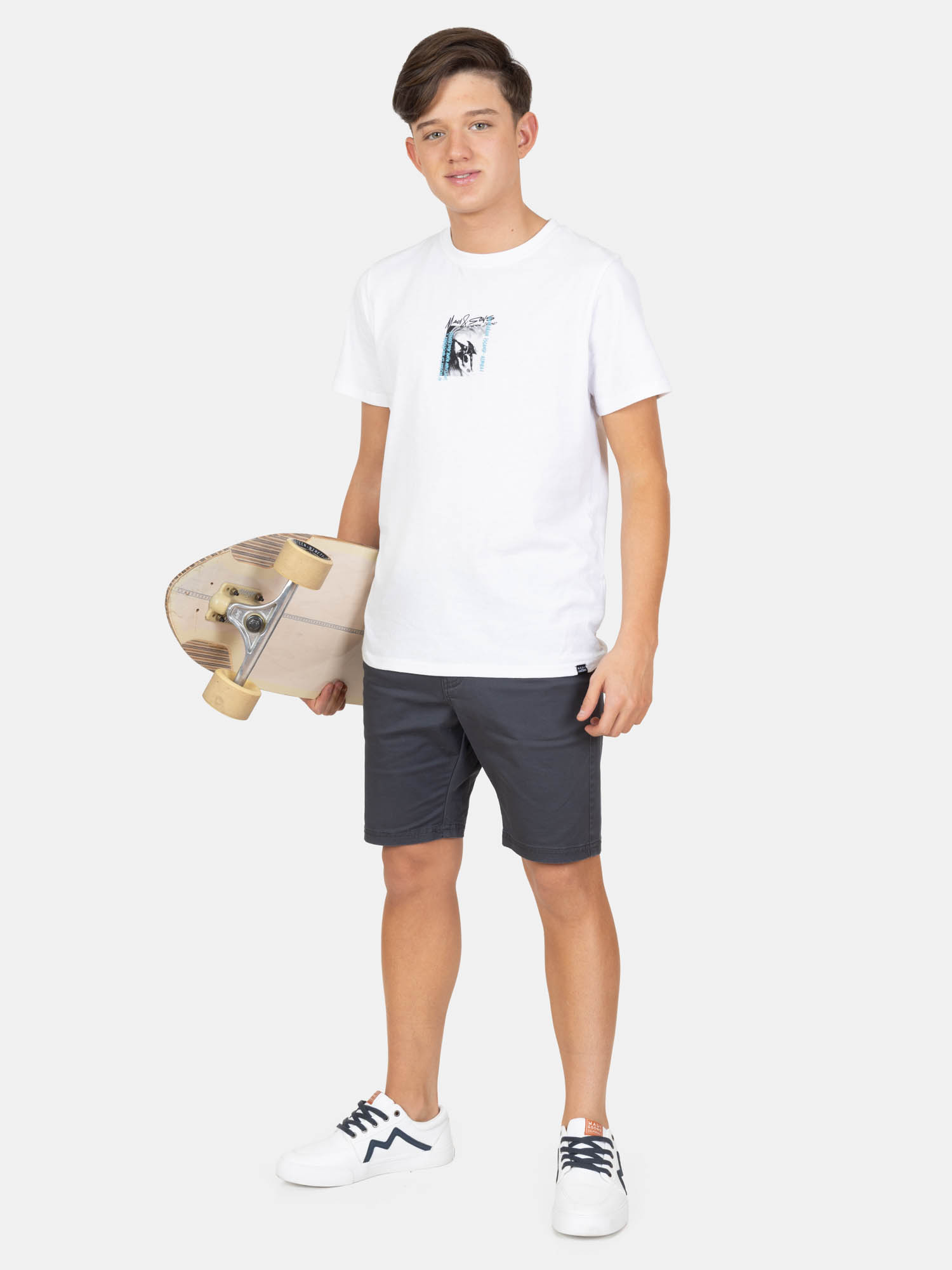 BERMUDA JOGGER AURALUZ GRIS INFANTIL MAUI AND SONS - 4
