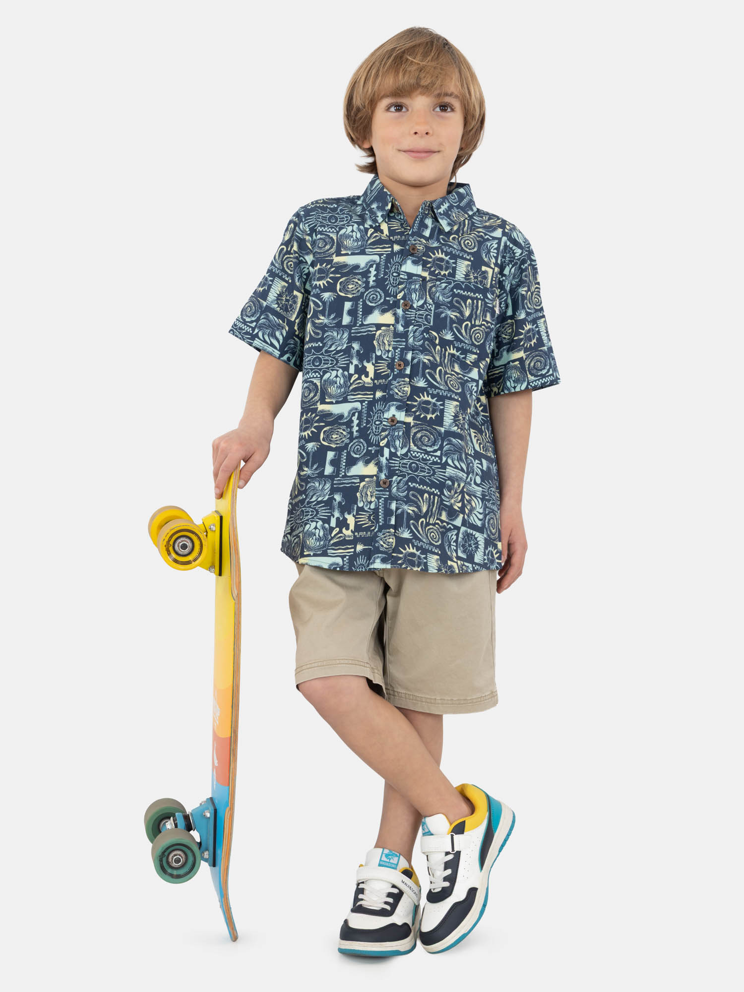BERMUDA JOGGER VAHOLUX BEIGE INFANTIL MAUI AND SONS - 4