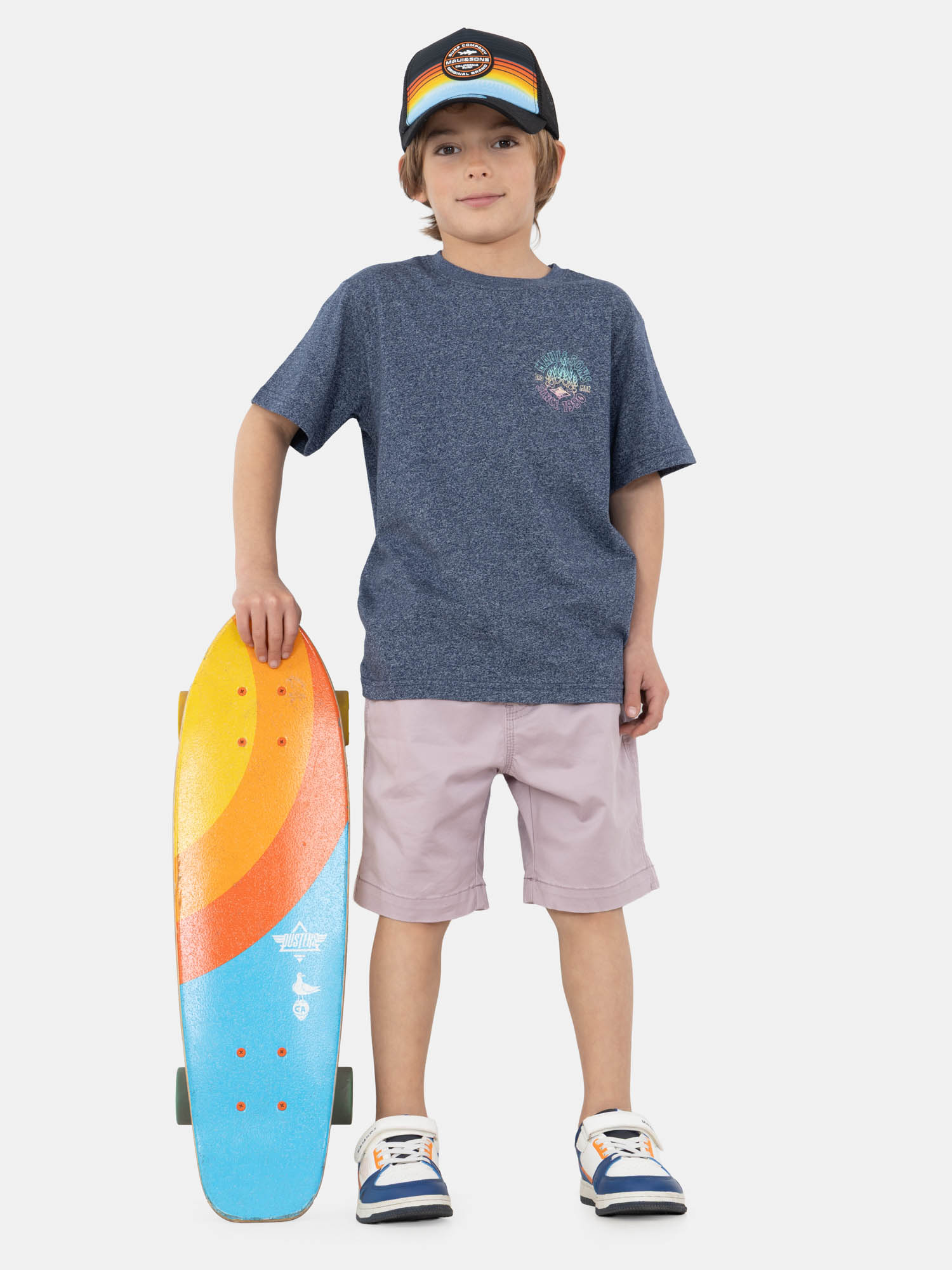 BERMUDA JOGGER BRIVIDA ROSADO INFANTIL MAUI AND SONS - 4