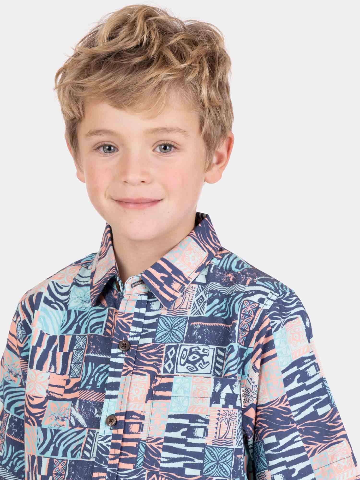 CAMISA MC MARELIAH MULTICOLOR INFANTIL MAUI AND SONS - 3