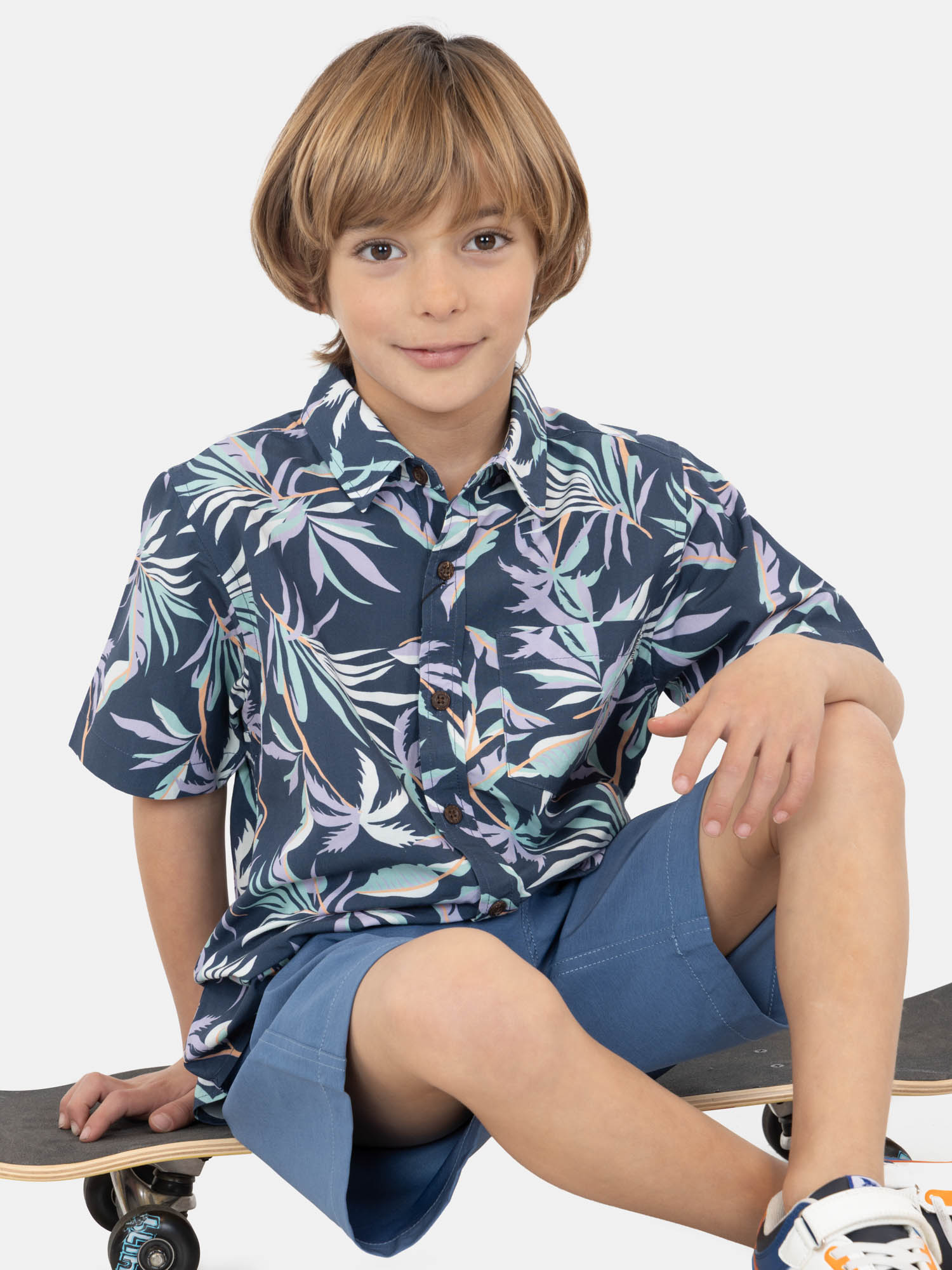 CAMISA MC AQUAIRA MULTICOLOR INFANTIL MAUI AND SONS - 4