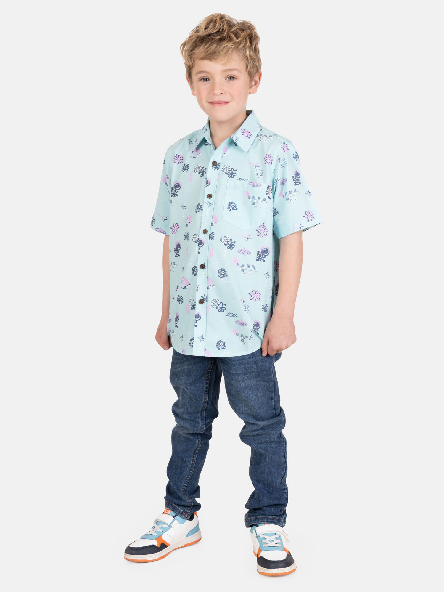 CAMISA MC SURVALE MULTICOLOR INFANTIL MAUI AND SONS - 4