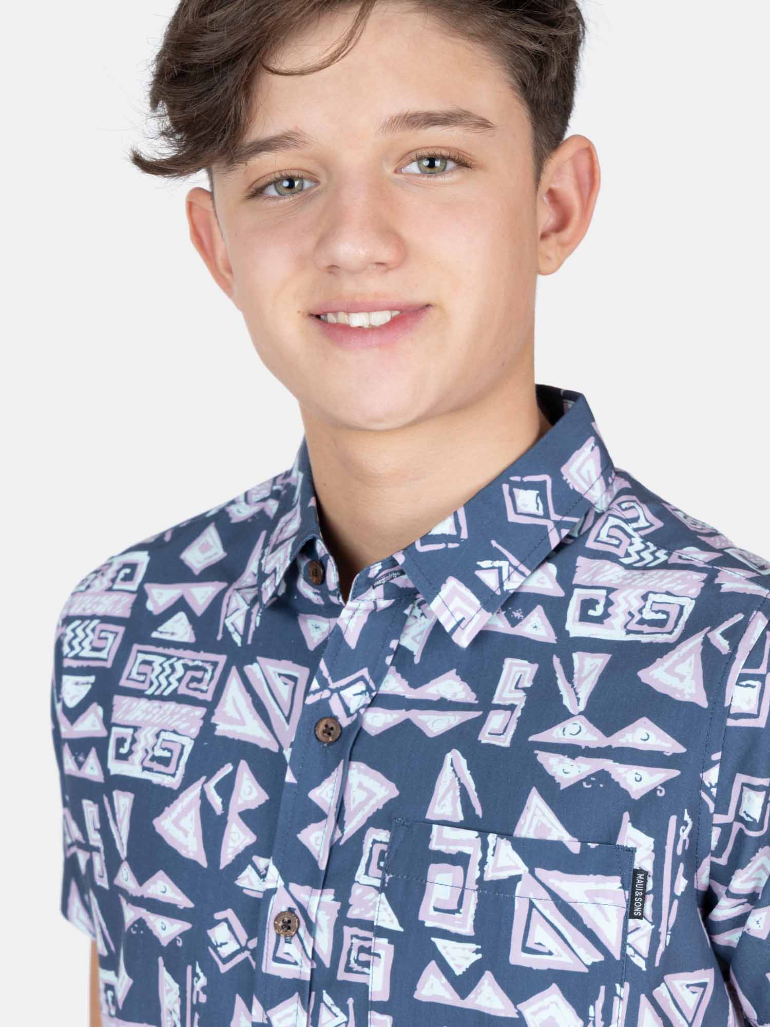 CAMISA MC OCEVIBE MULTICOLOR INFANTIL MAUI AND SONS - 3