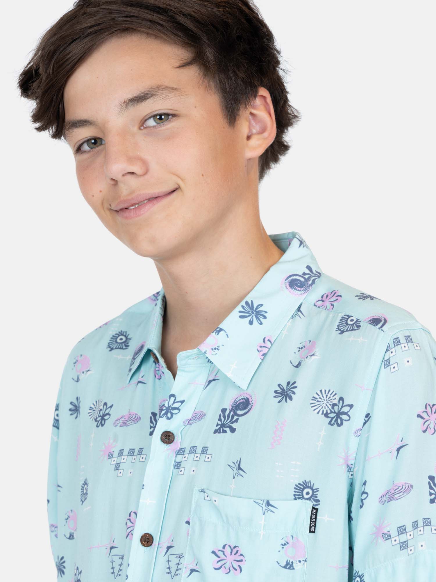 CAMISA MC KAHORUN MULTICOLOR INFANTIL MAUI AND SONS - 3