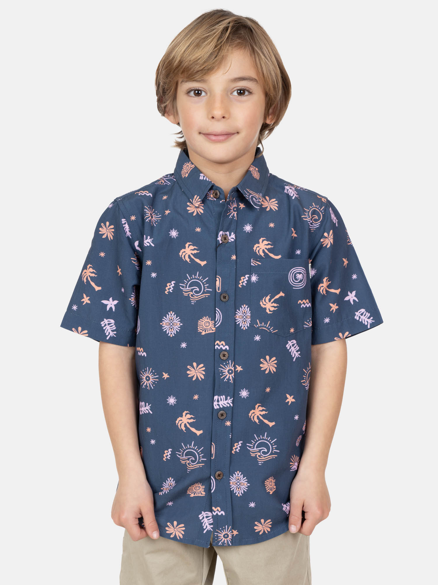 CAMISA MC SOLINER MULTICOLOR INFANTIL MAUI AND SONS - 1