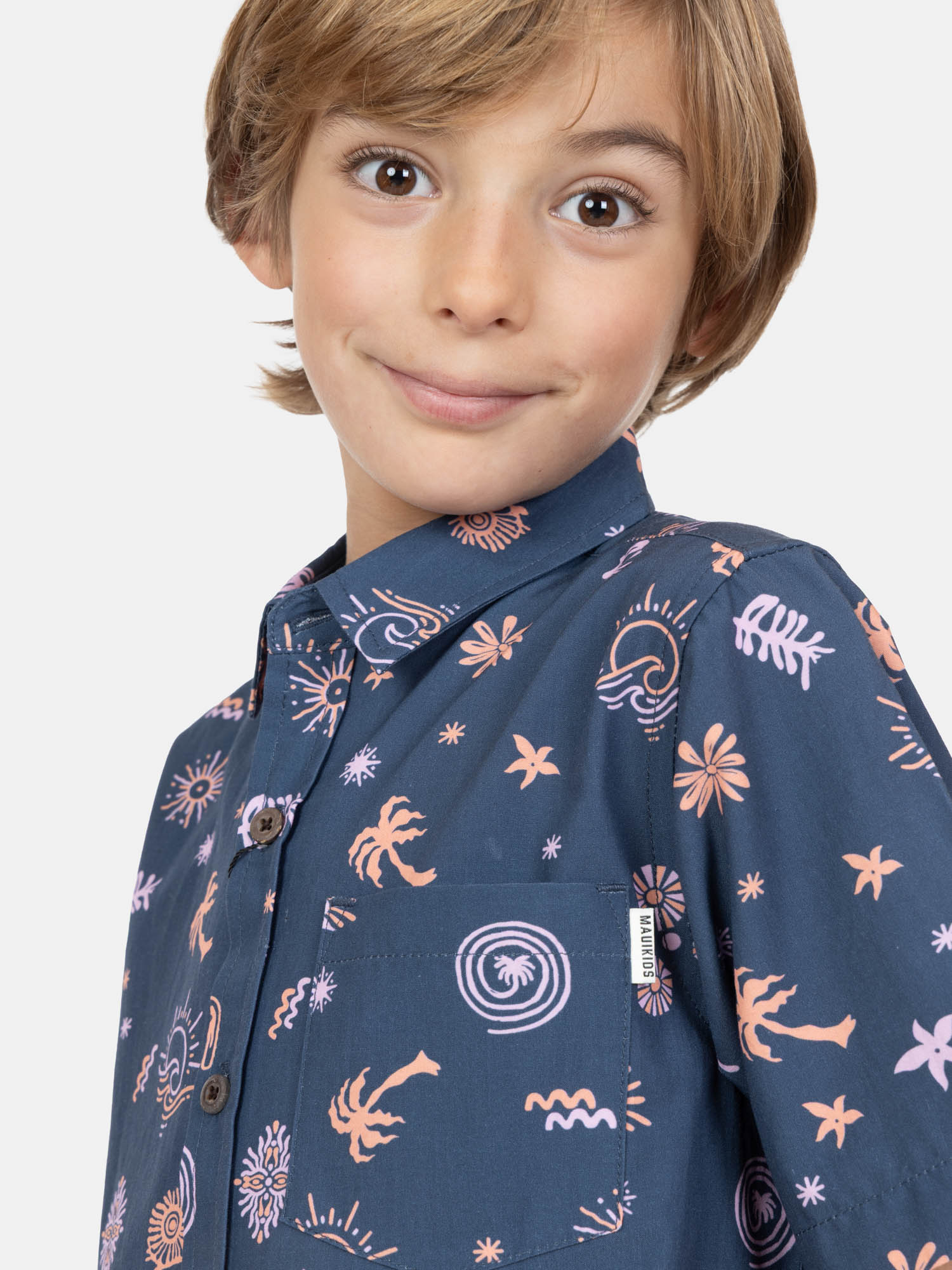 CAMISA MC SOLINER MULTICOLOR INFANTIL MAUI AND SONS - 3